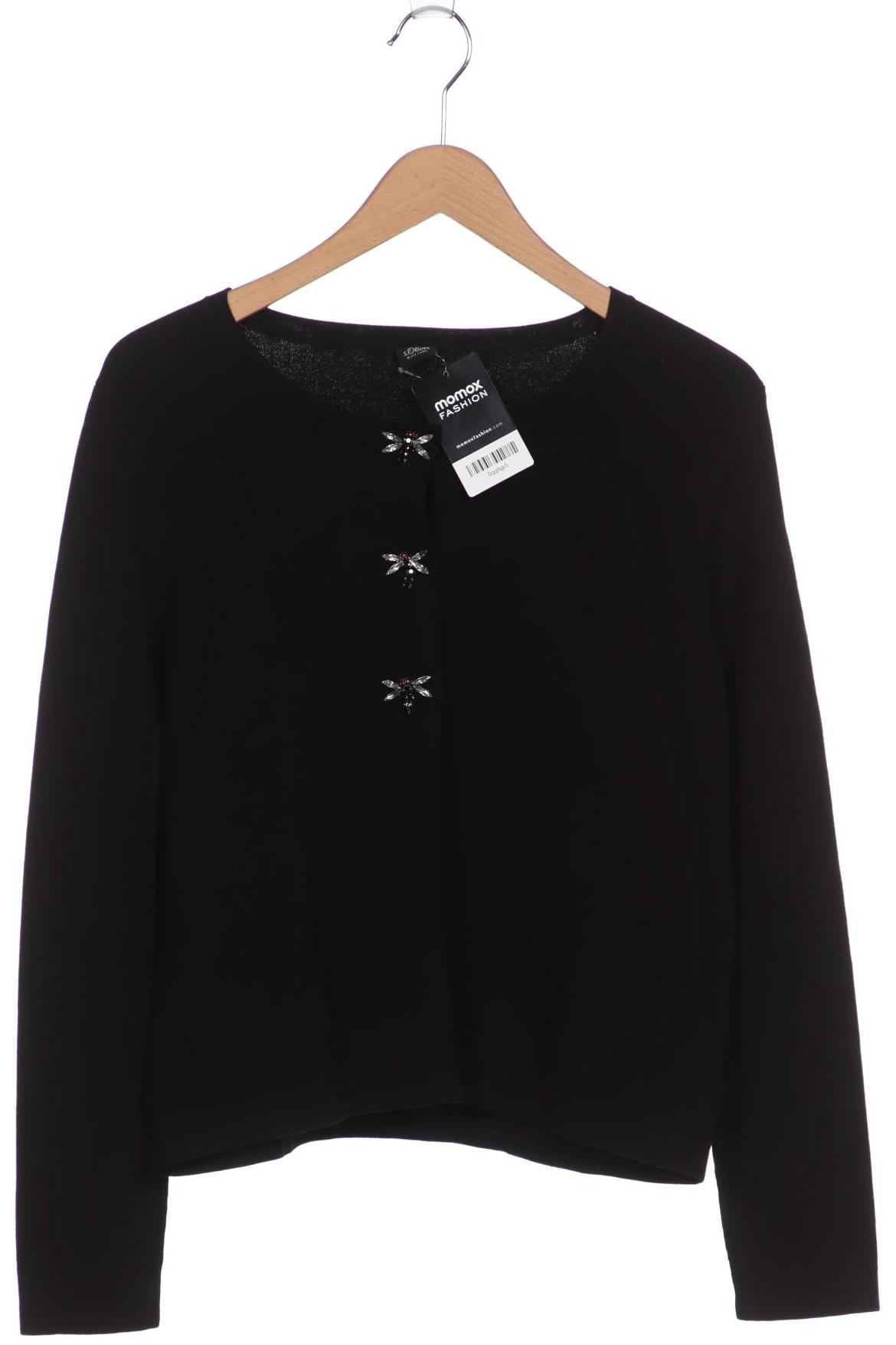 

s.Oliver Damen Strickjacke, schwarz