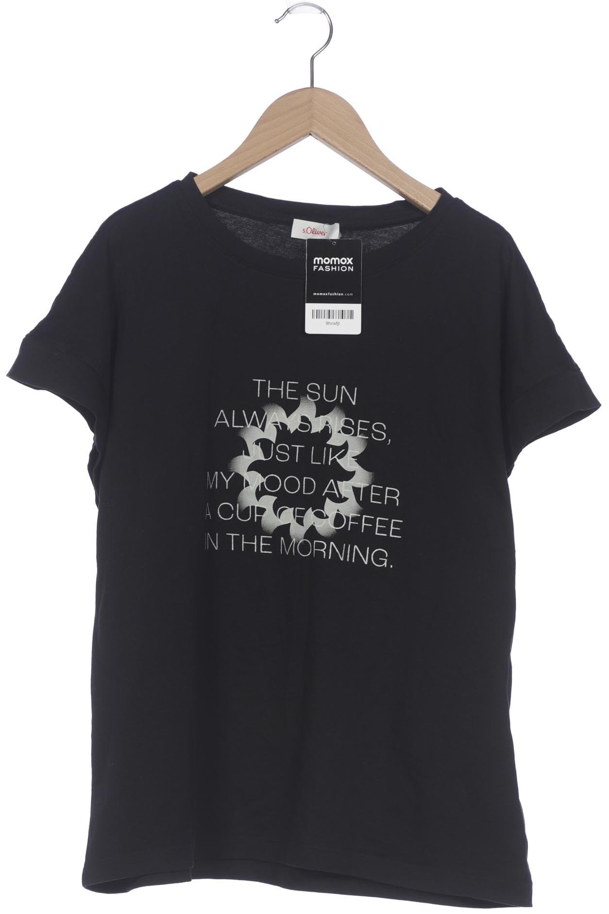 

s.Oliver Damen T-Shirt, schwarz, Gr. 40
