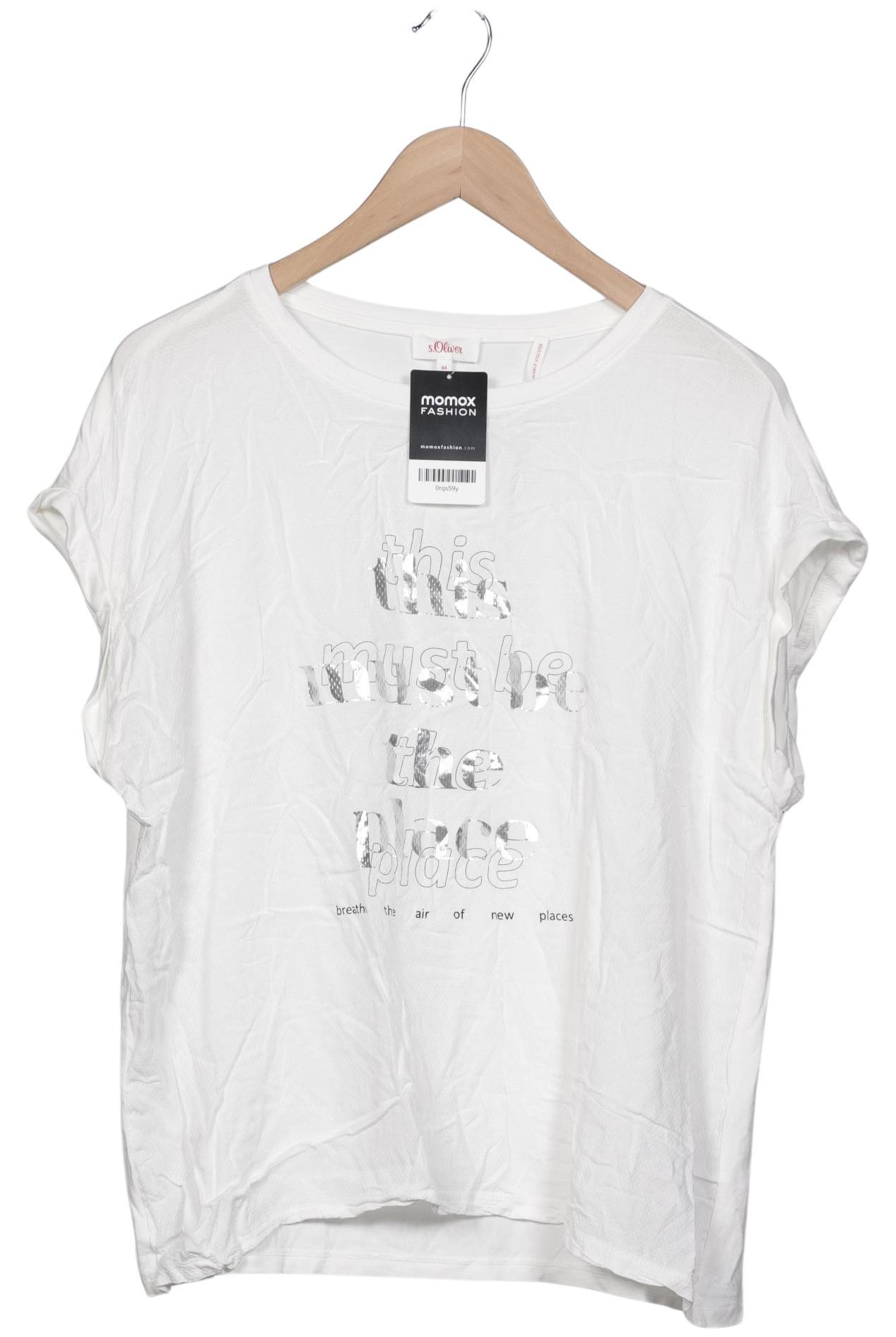 

s.Oliver Damen T-Shirt, weiß, Gr. 44