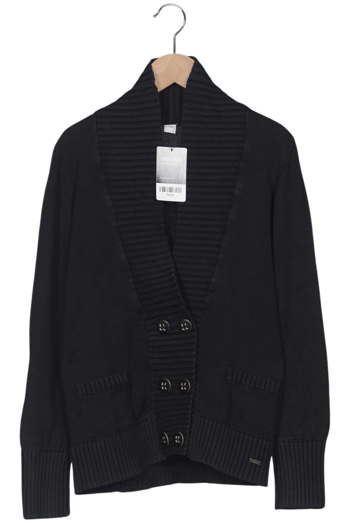 

s.Oliver Damen Strickjacke, schwarz, Gr. 38