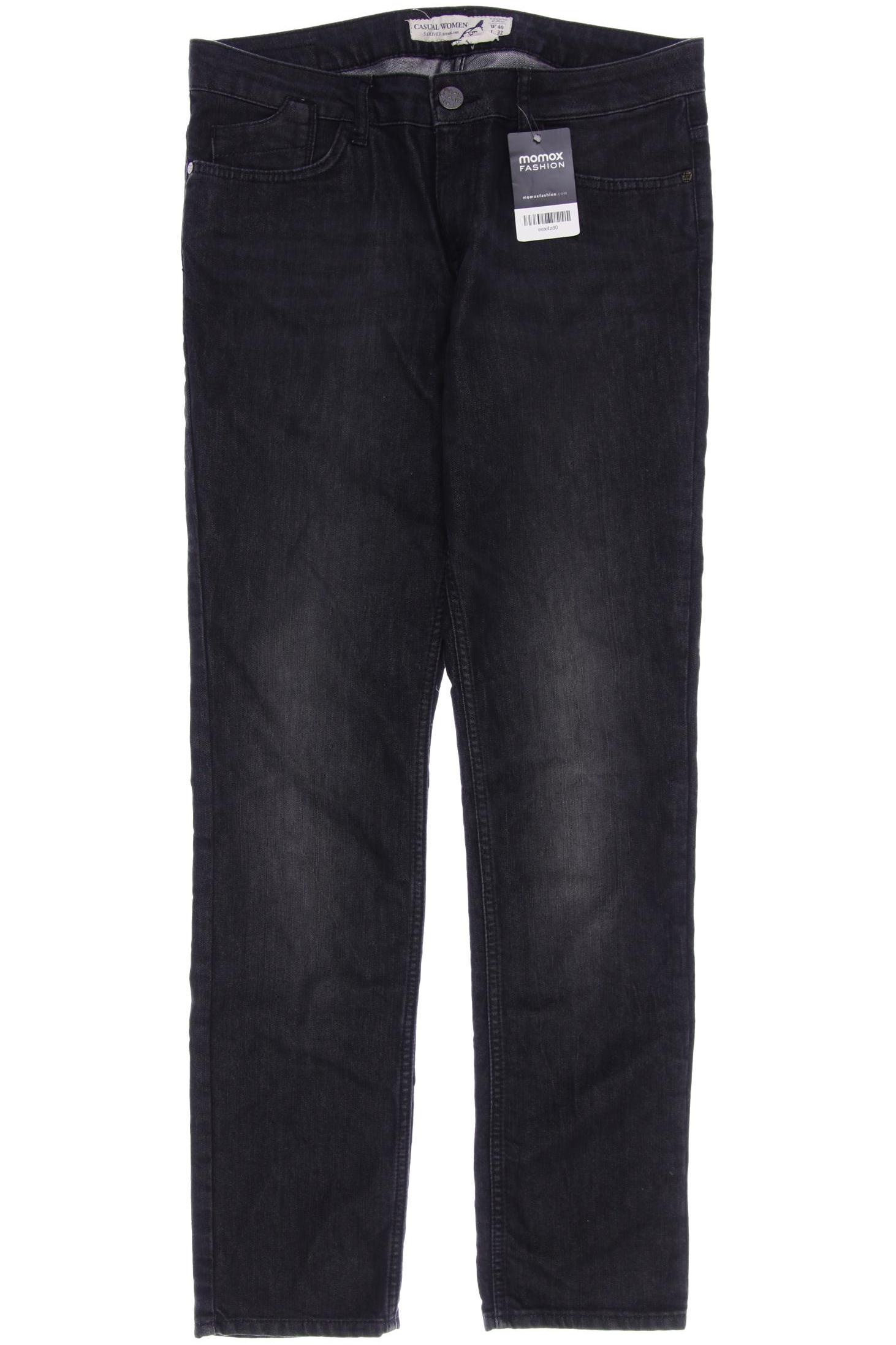 

s.Oliver Damen Jeans, schwarz