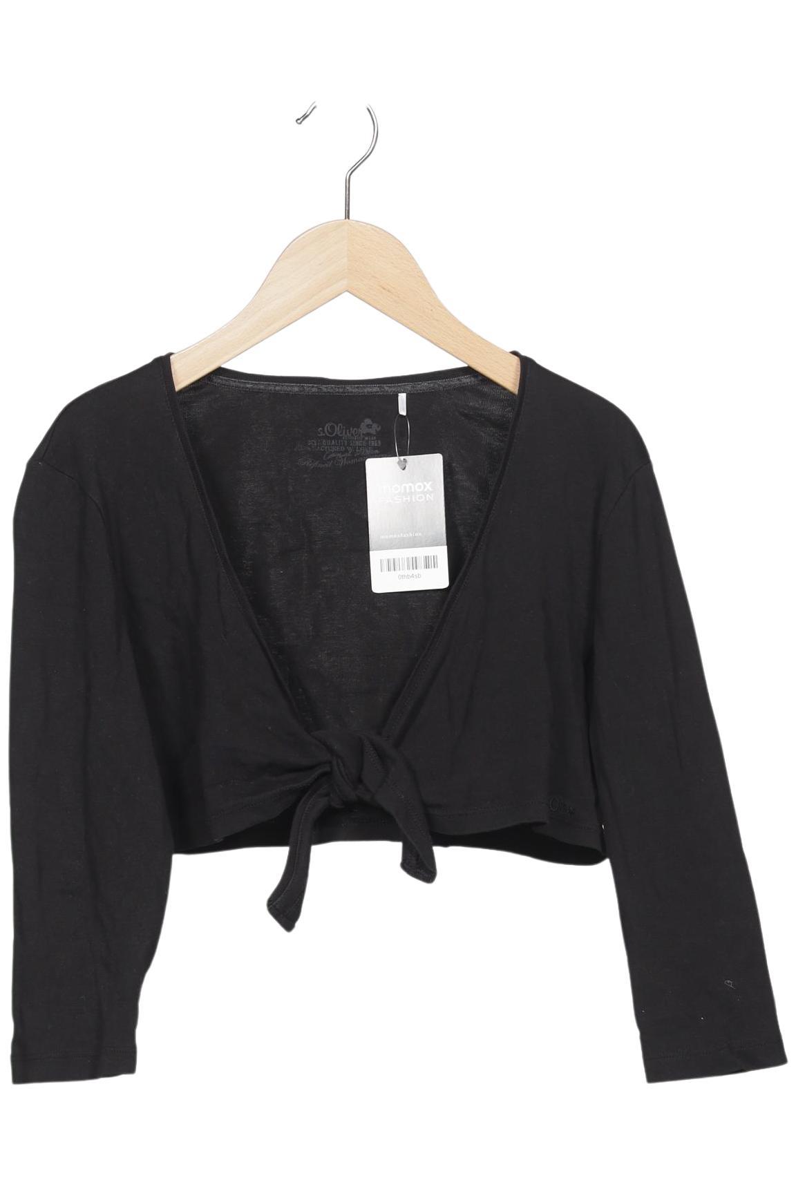 

s.Oliver Damen Strickjacke, schwarz, Gr. 38