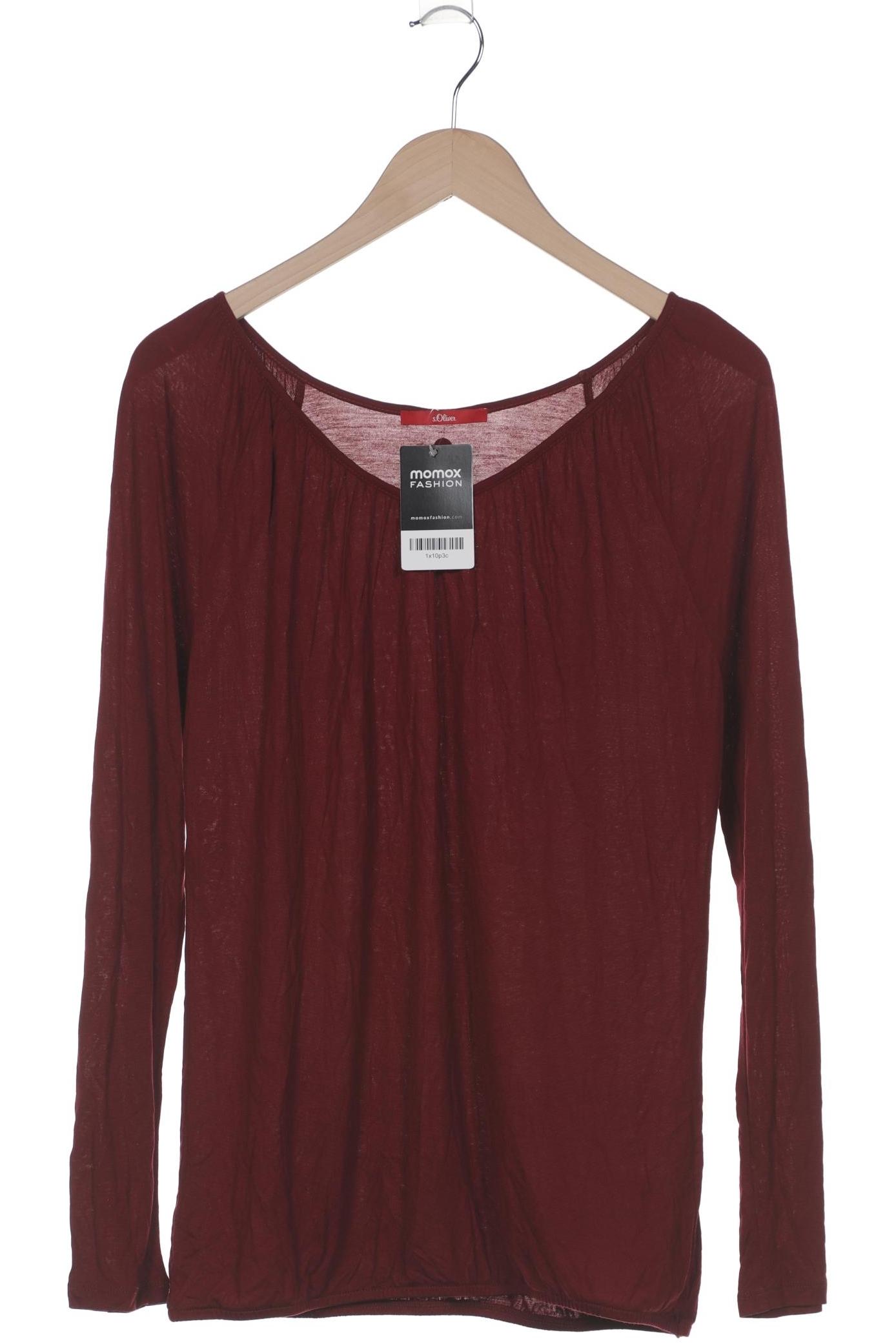 

s.Oliver Damen Langarmshirt, bordeaux, Gr. 38