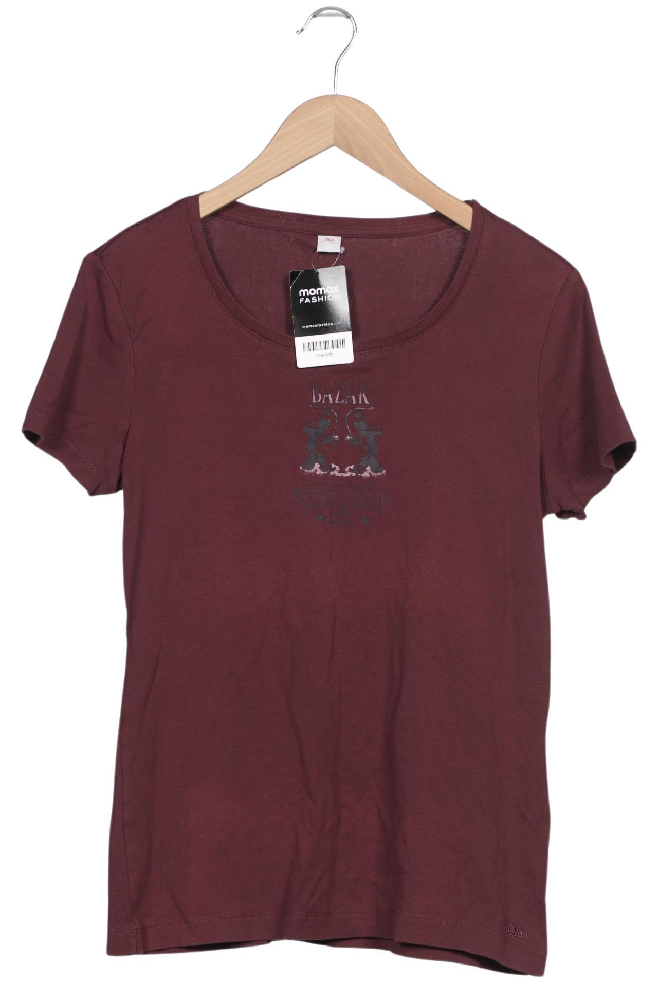 

s.Oliver Damen T-Shirt, bordeaux, Gr. 44