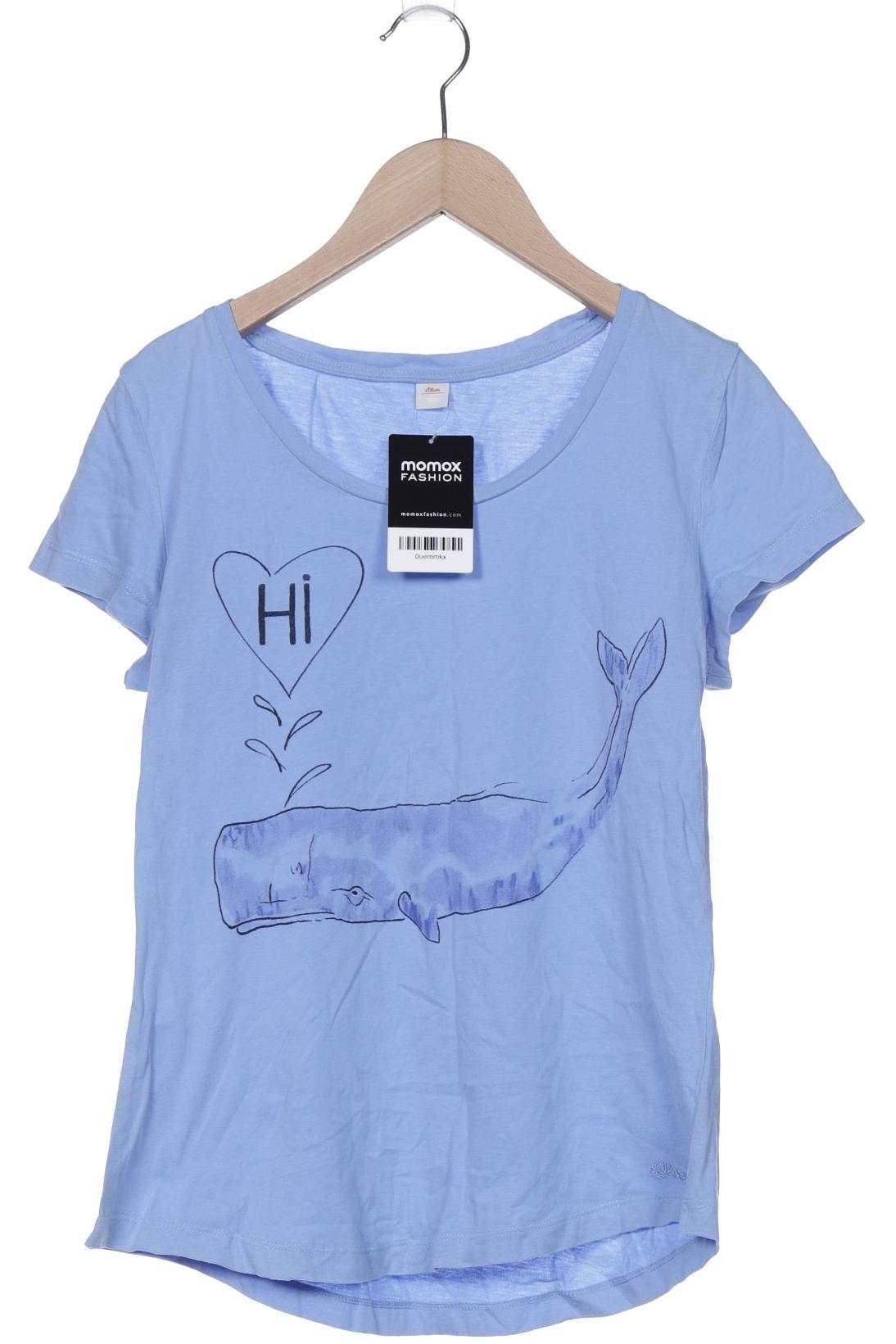 

s.Oliver Damen T-Shirt, blau, Gr. 36