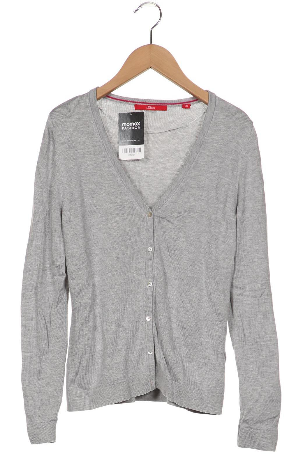 

s.Oliver Damen Strickjacke, grau, Gr. 36