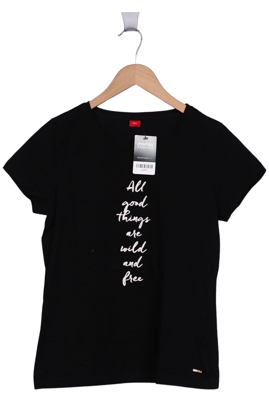 

s.Oliver Damen T-Shirt, schwarz, Gr. 40
