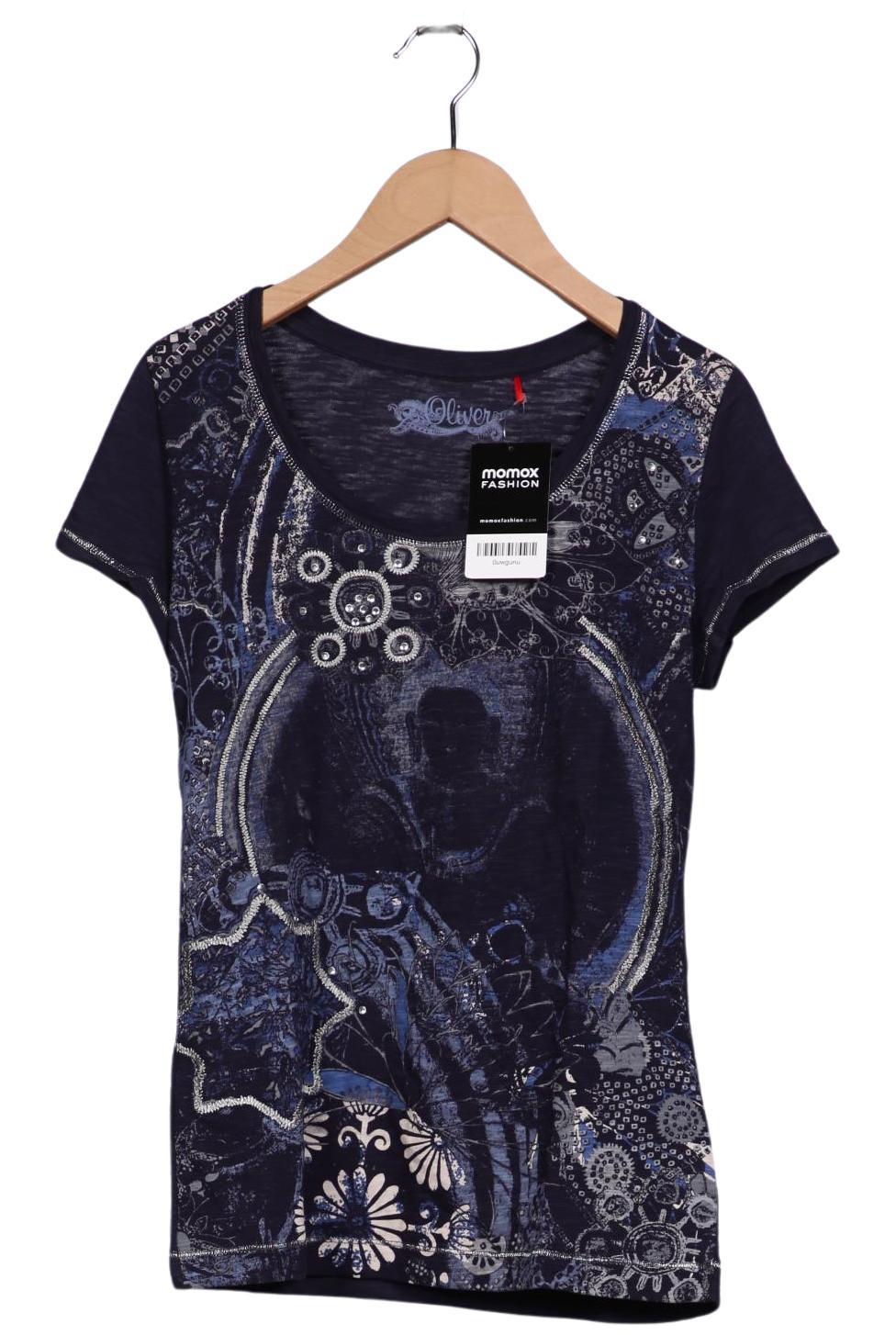 

s.Oliver Damen T-Shirt, marineblau, Gr. 34