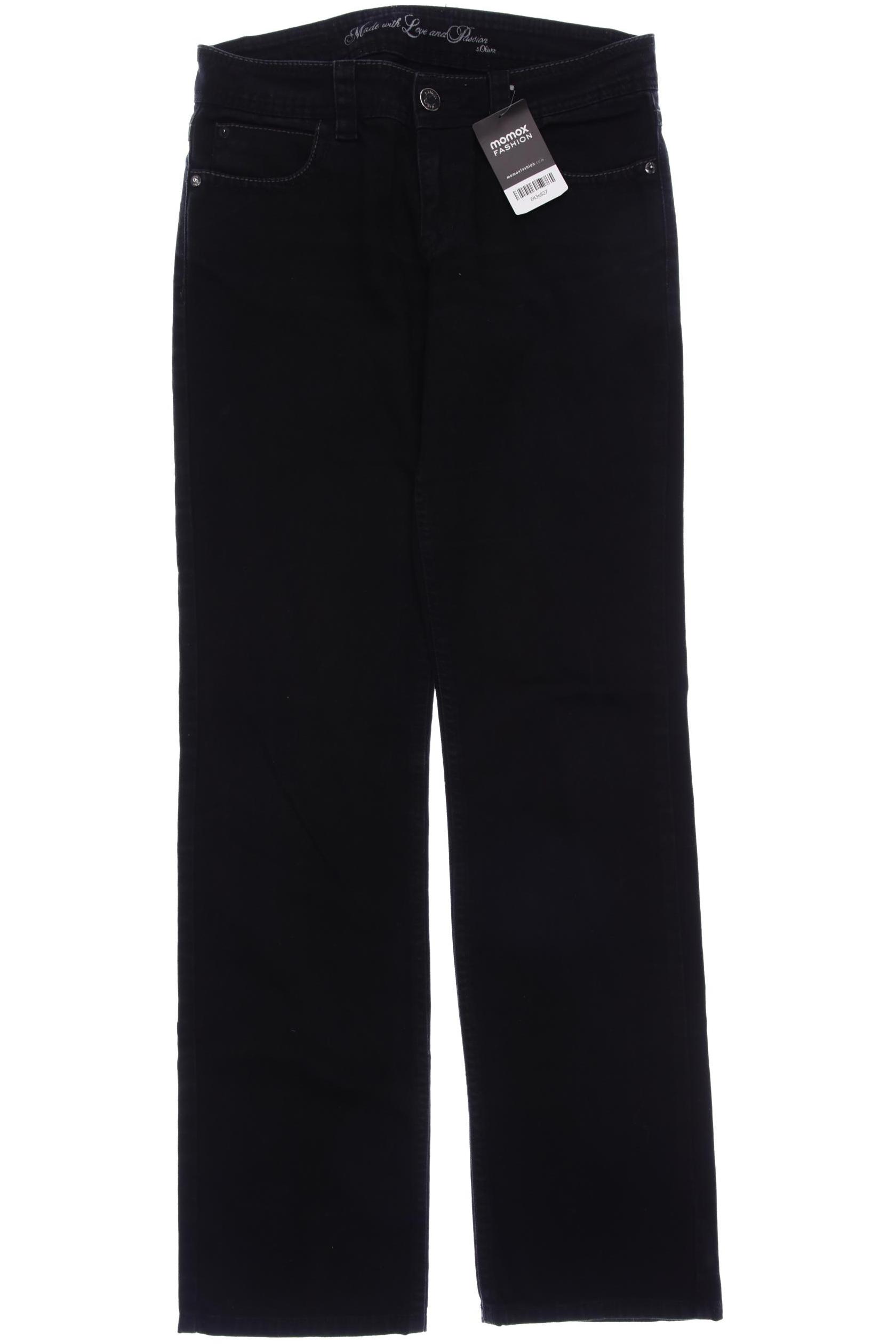 

s.Oliver Damen Jeans, schwarz