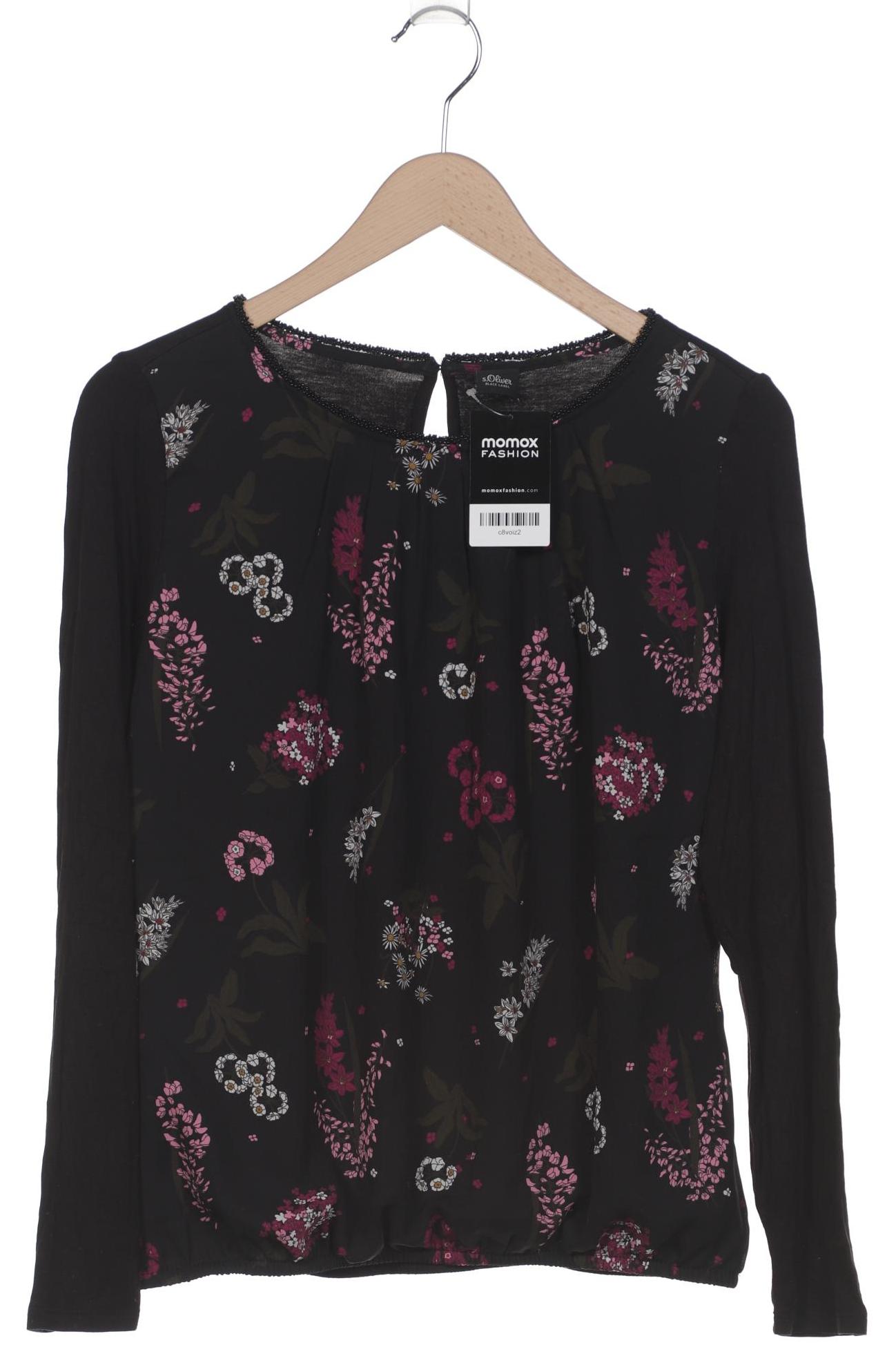 

s.Oliver Damen Langarmshirt, schwarz, Gr. 40