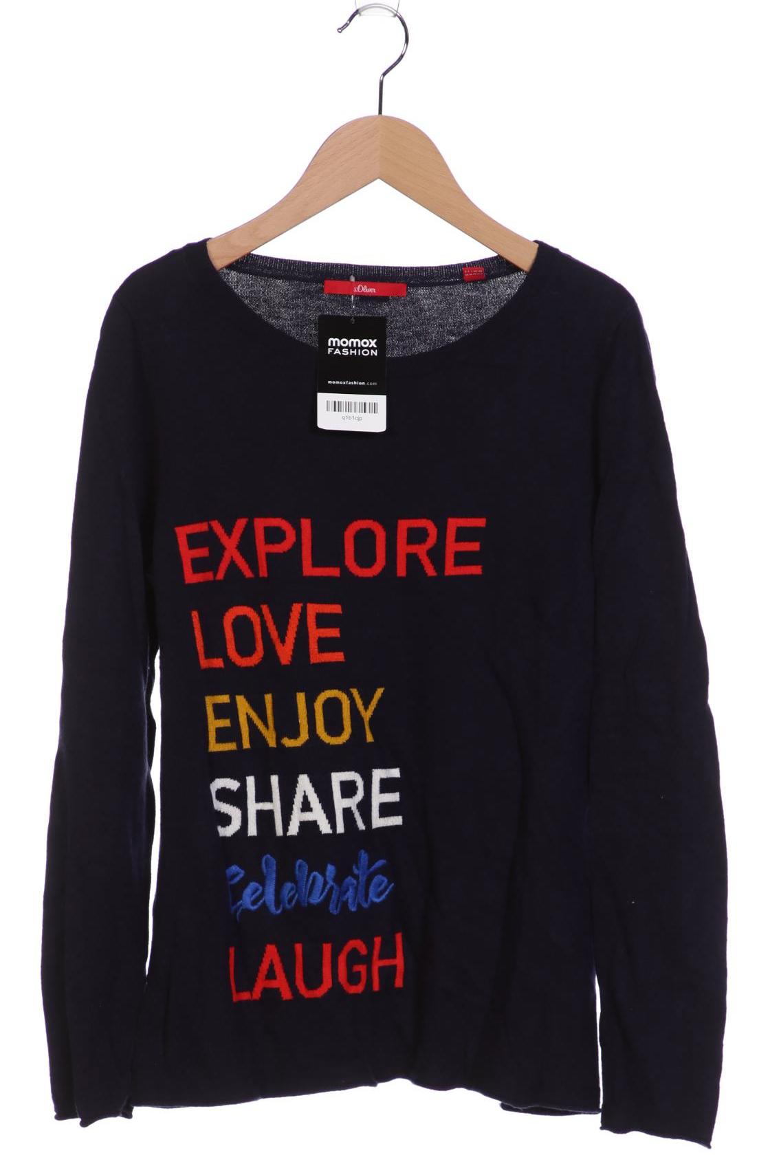 

s.Oliver Damen Pullover, marineblau