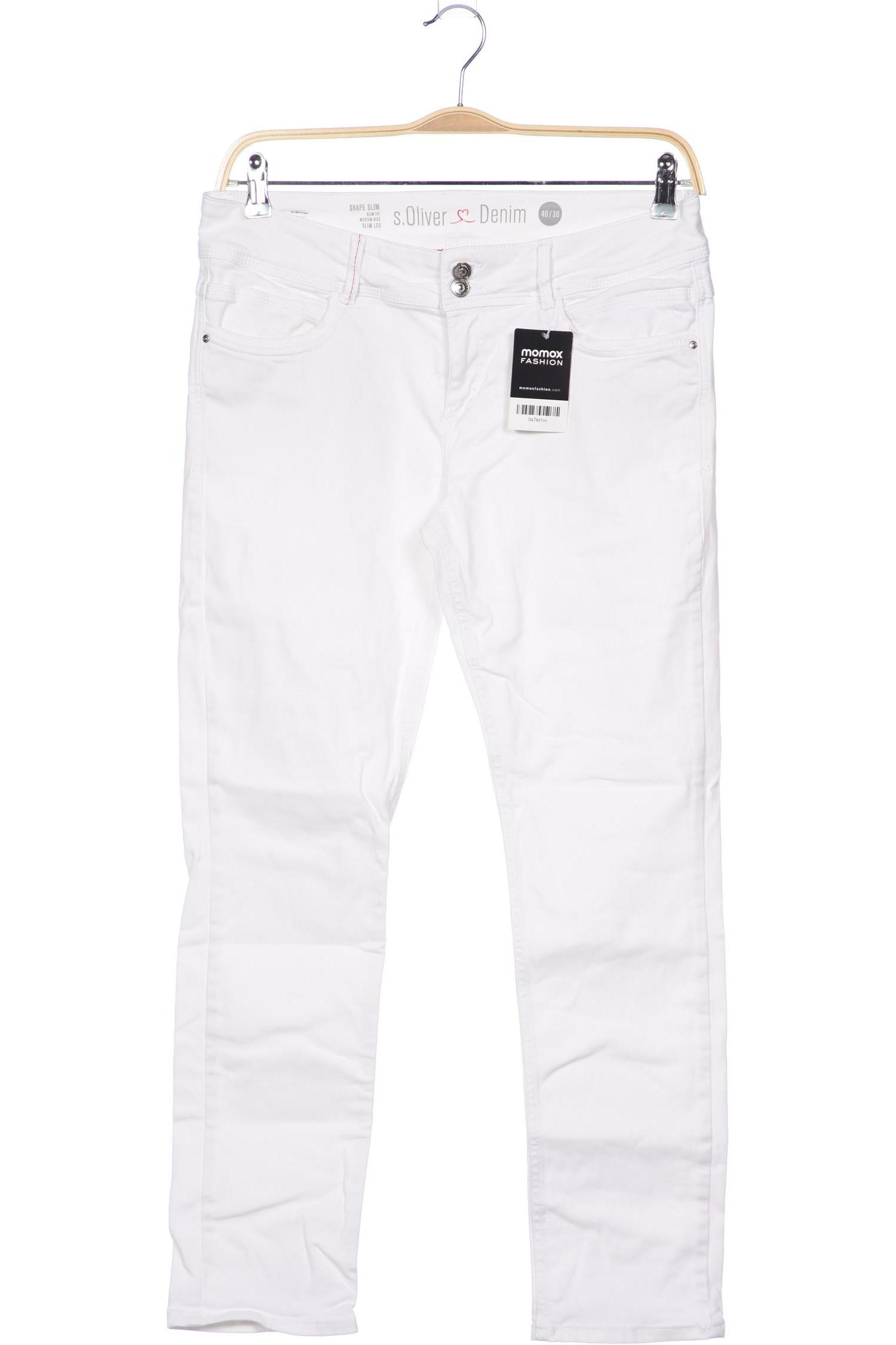 

s.Oliver Damen Jeans, weiß, Gr. 40