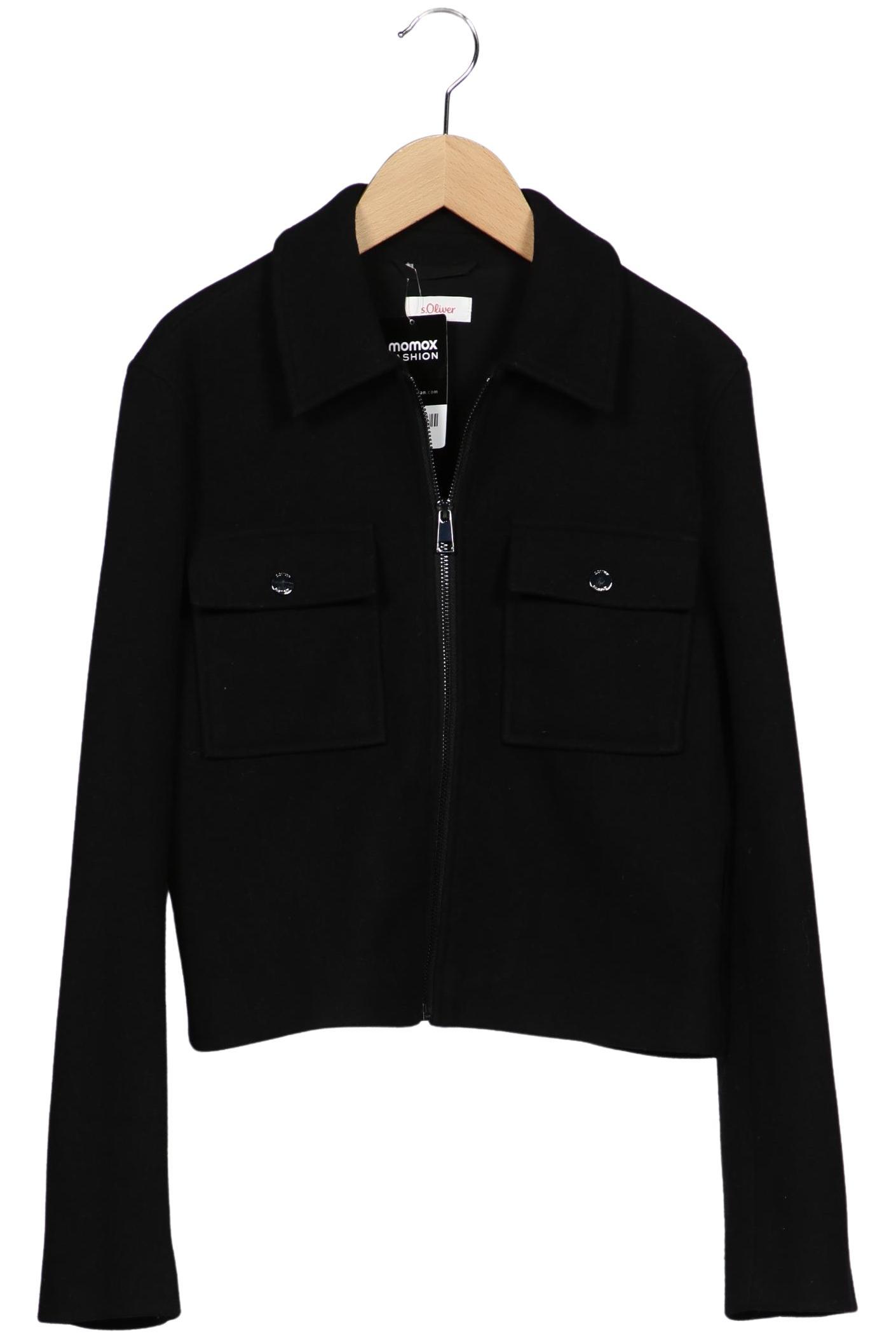 

s.Oliver Damen Jacke, schwarz, Gr. 36