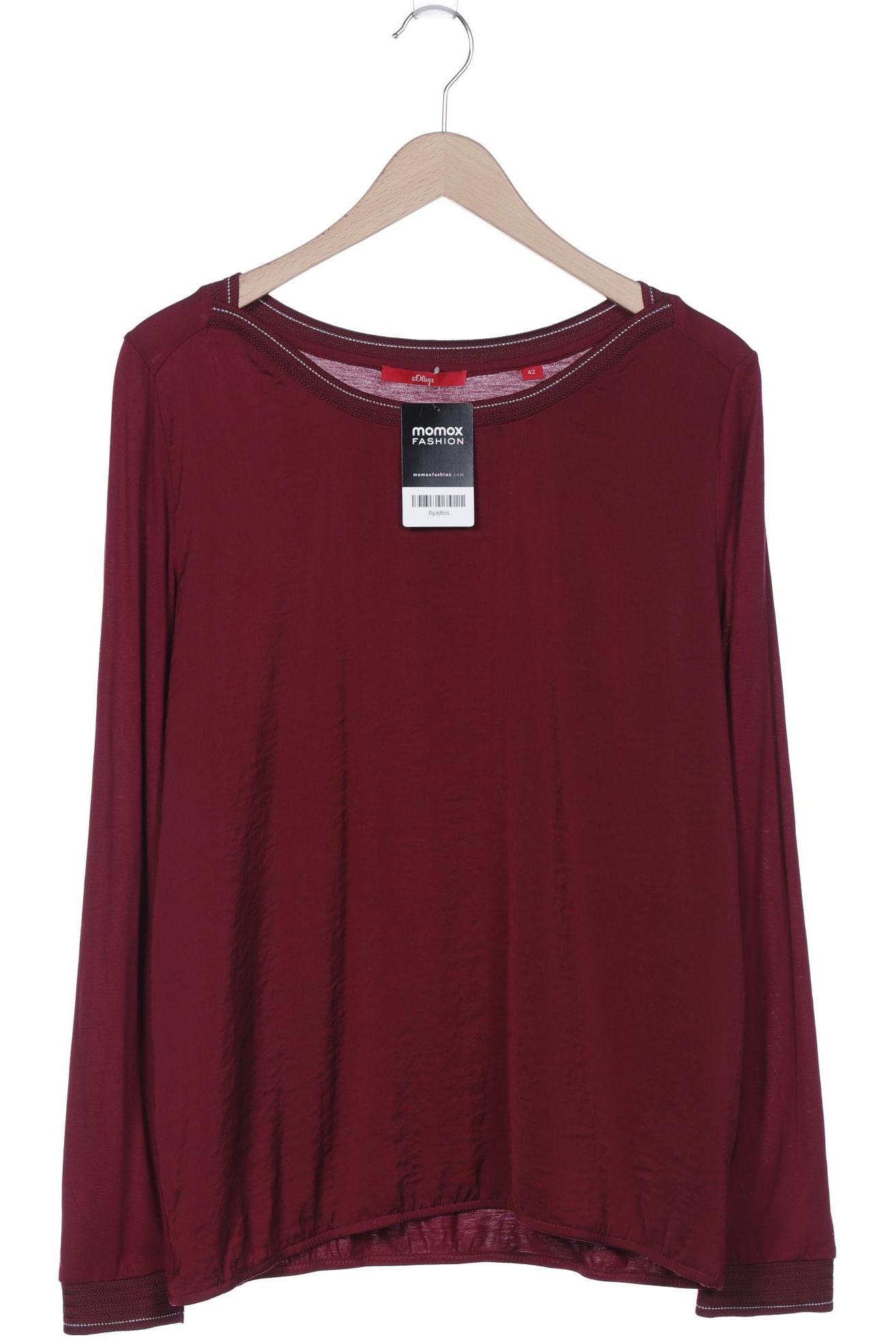 

s.Oliver Damen Langarmshirt, bordeaux, Gr. 42