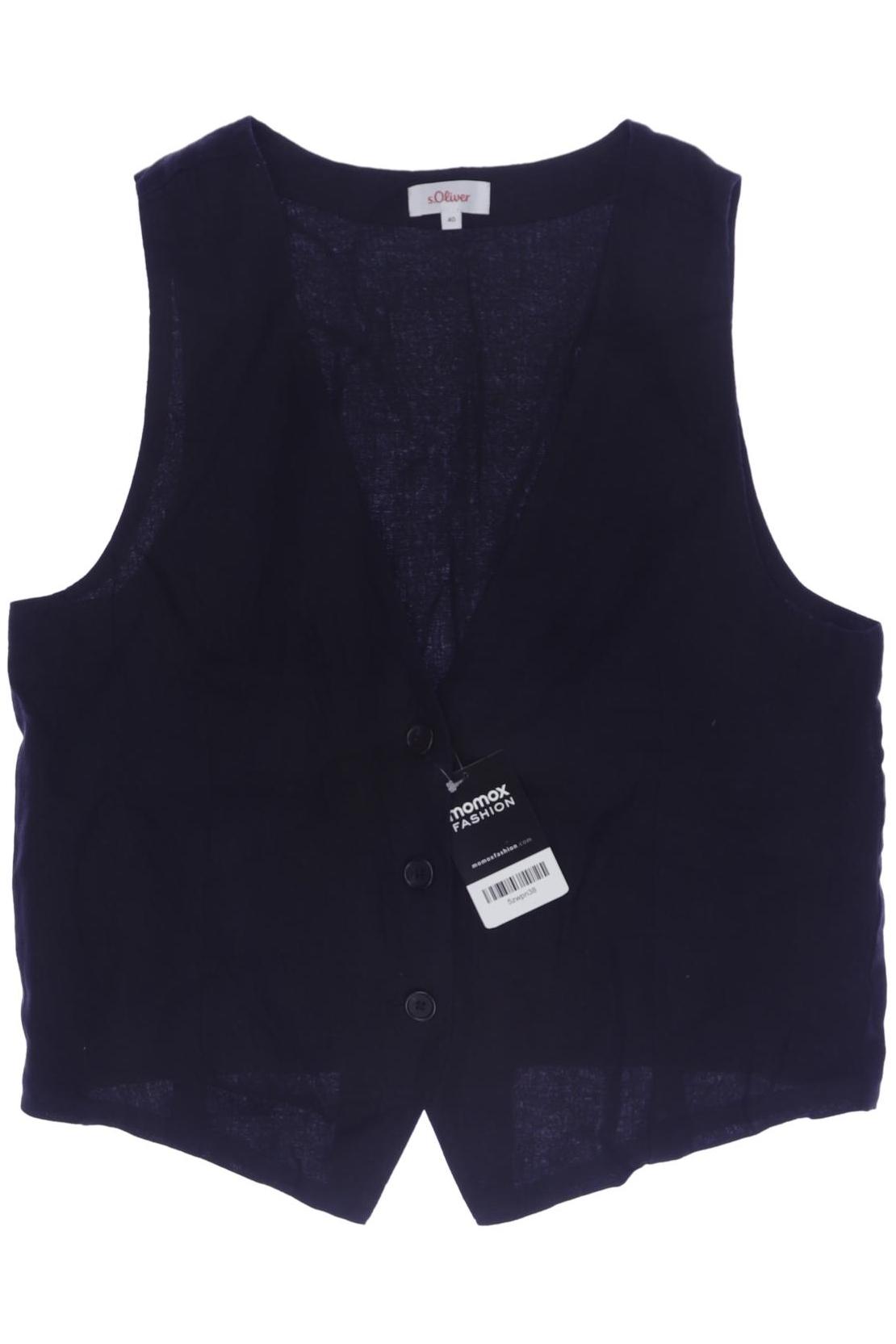 

s.Oliver Damen Weste, schwarz, Gr. 40