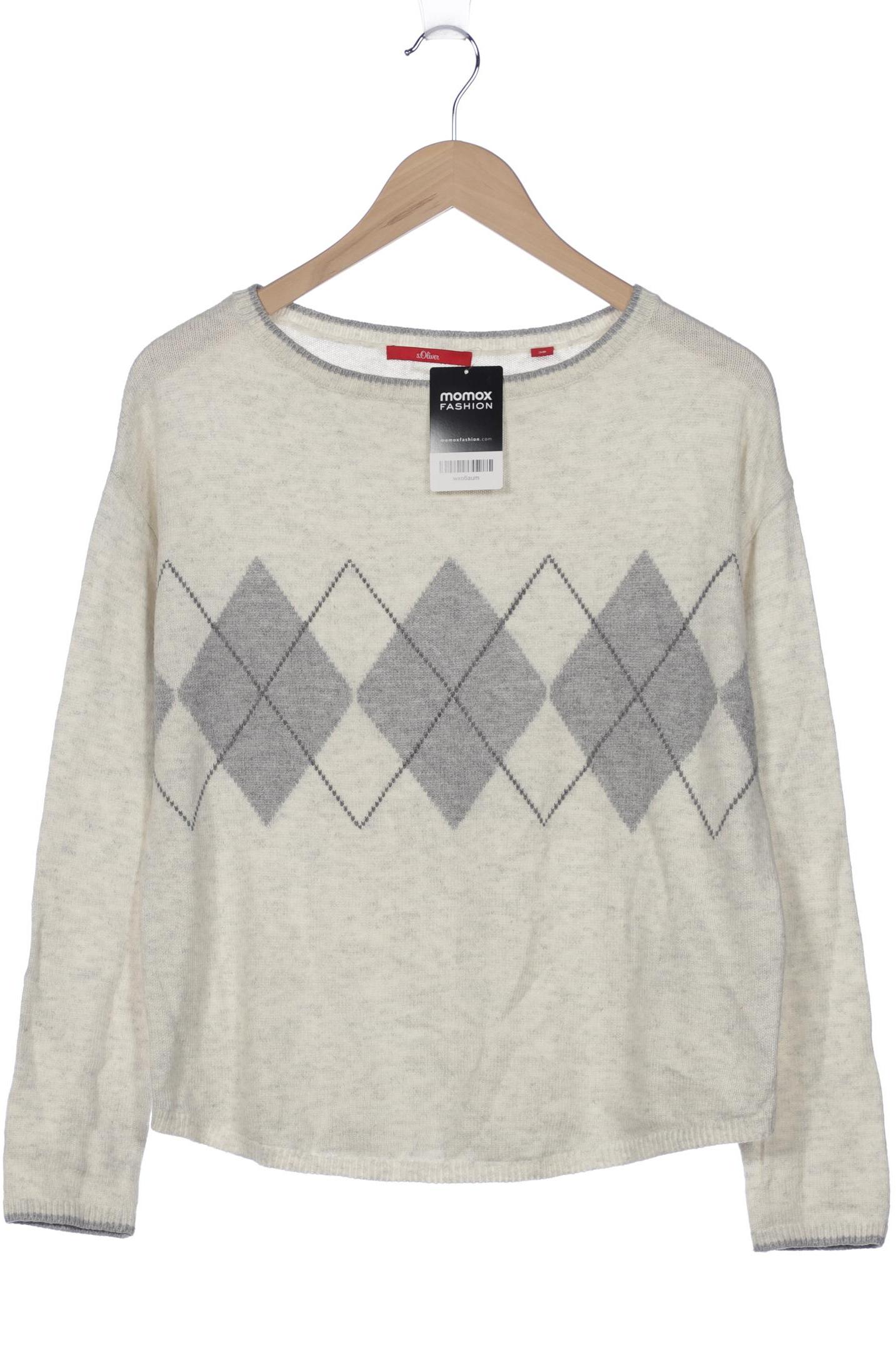 

s.Oliver Damen Pullover, cremeweiß