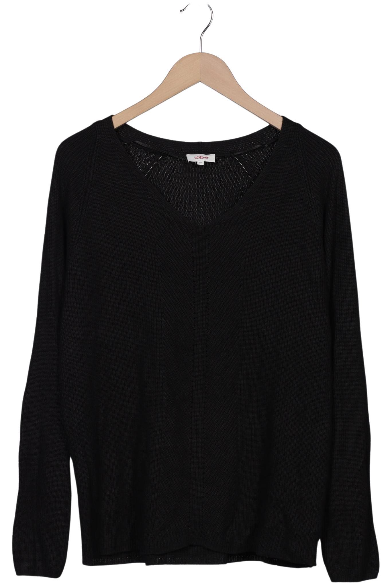 

s.Oliver Damen Pullover, schwarz, Gr. 40