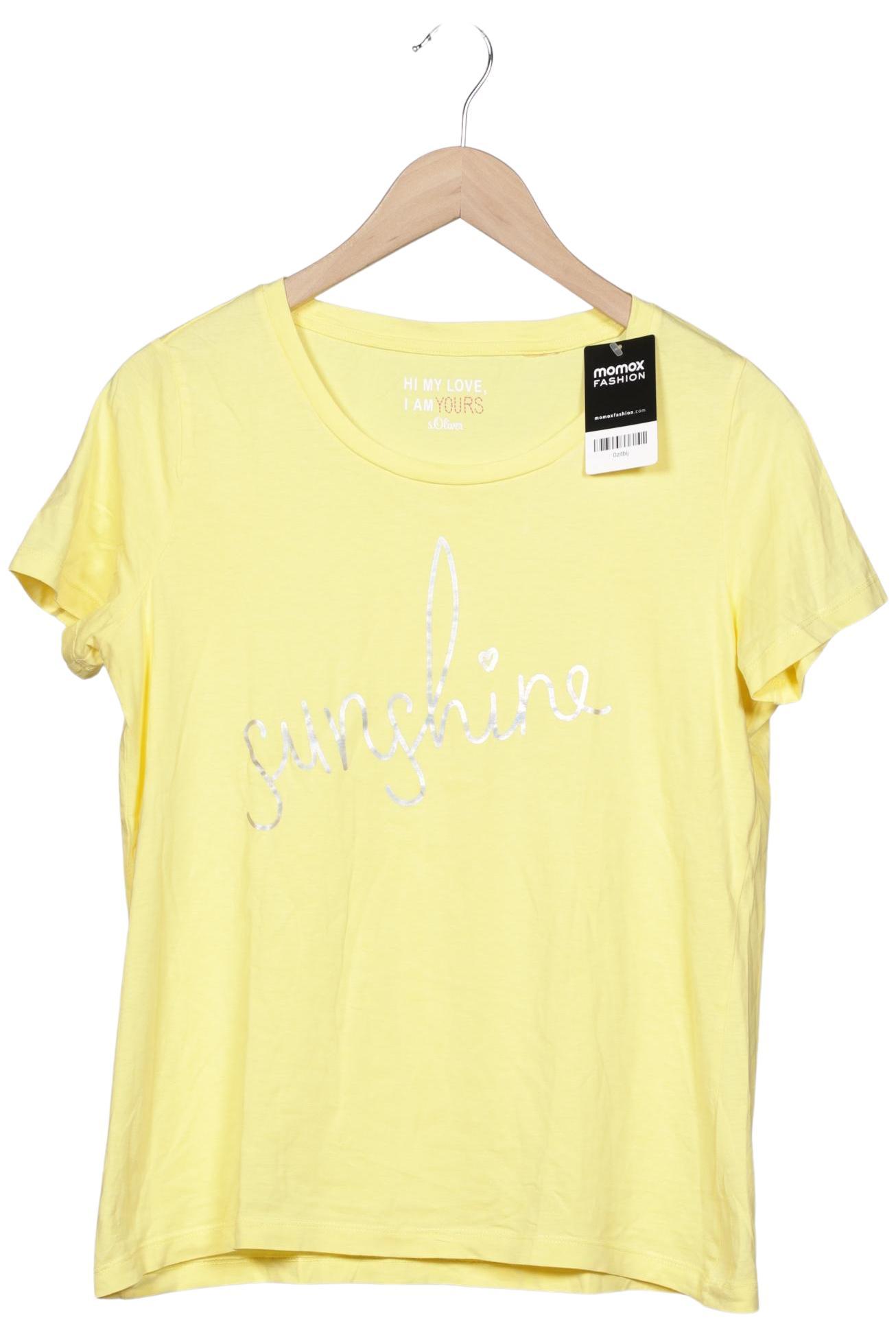 

s.Oliver Damen T-Shirt, gelb, Gr. 42