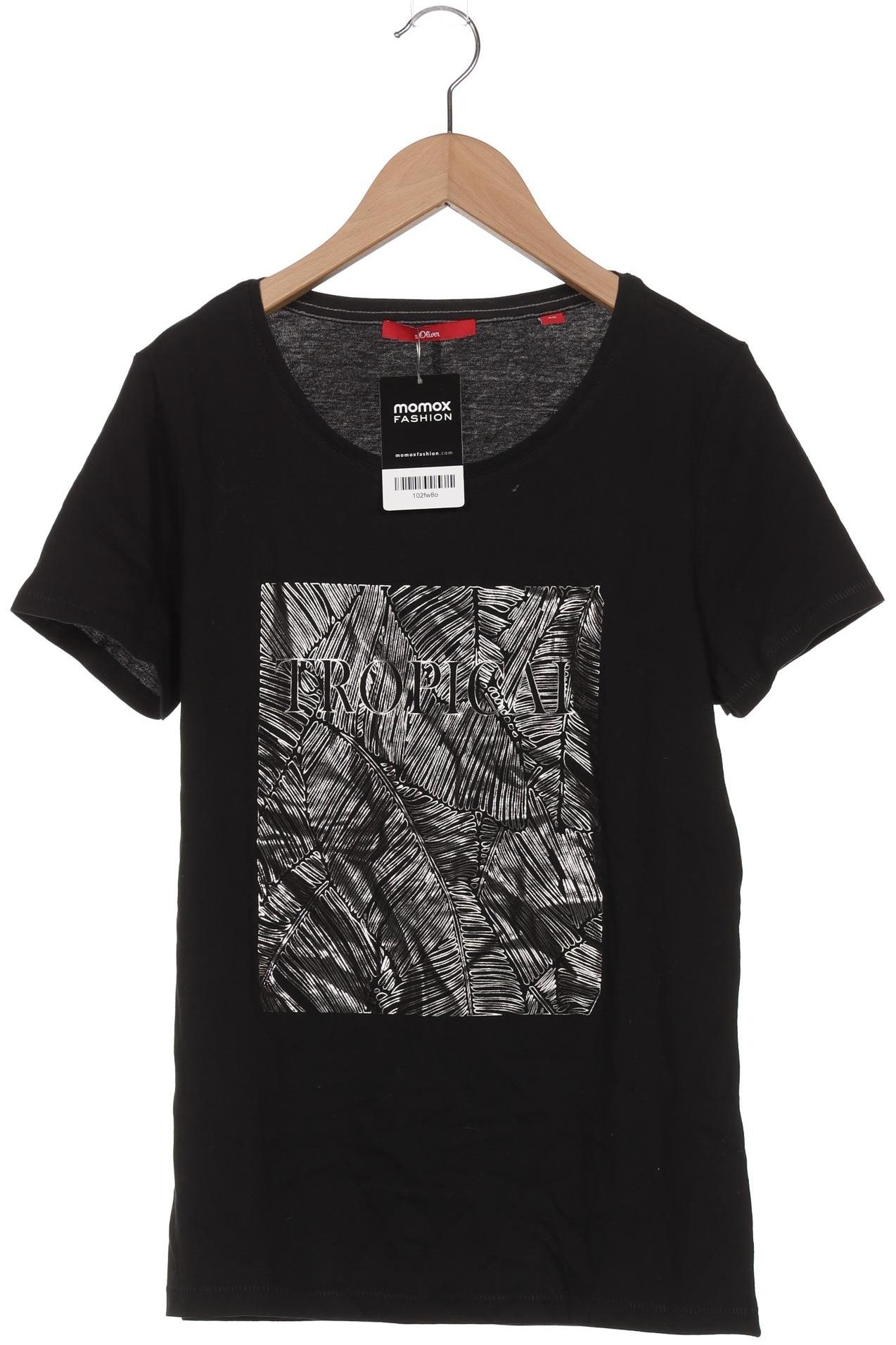 

s.Oliver Damen T-Shirt, schwarz, Gr. 40