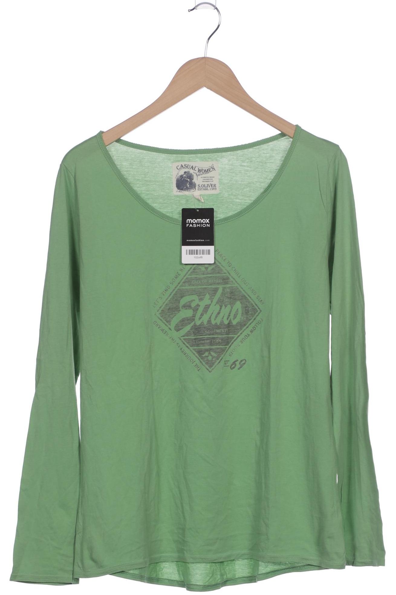 

s.Oliver Damen Langarmshirt, hellgrün, Gr. 44