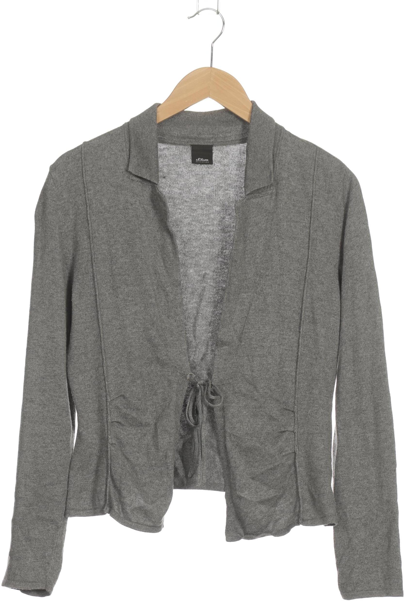 

s.Oliver Damen Strickjacke, grau, Gr. 38