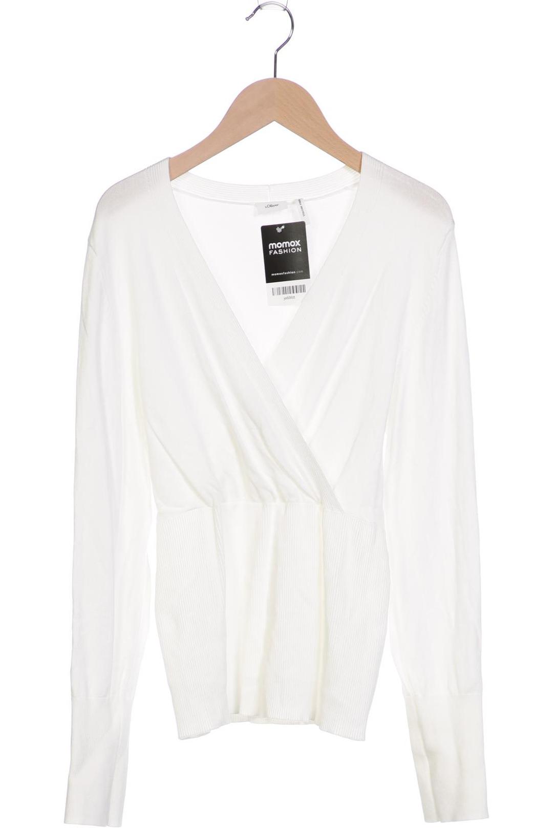 

s.Oliver Damen Pullover, weiß