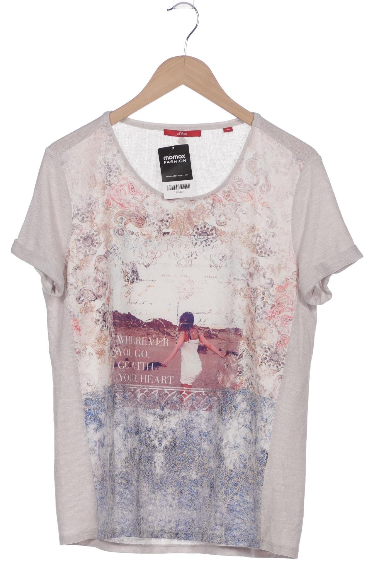 

s.Oliver Damen T-Shirt, grau, Gr. 40