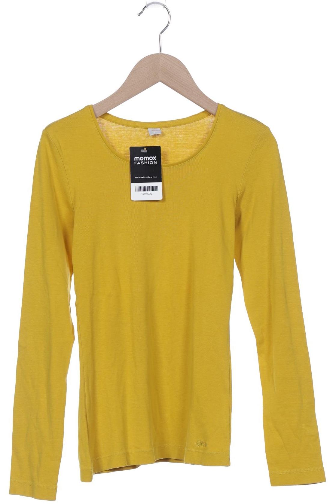 

s.Oliver Damen Langarmshirt, gelb, Gr. 34