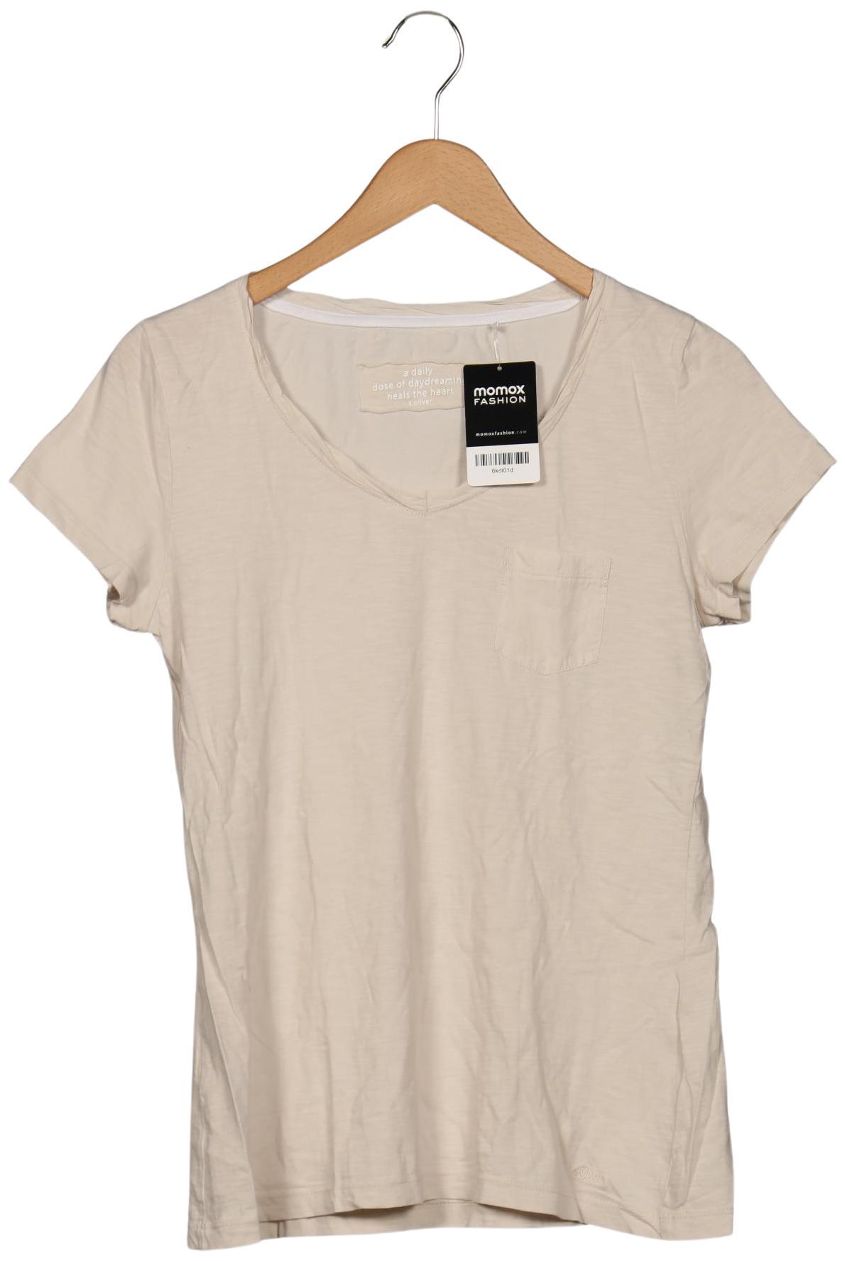 

s.Oliver Damen T-Shirt, cremeweiß, Gr. 36