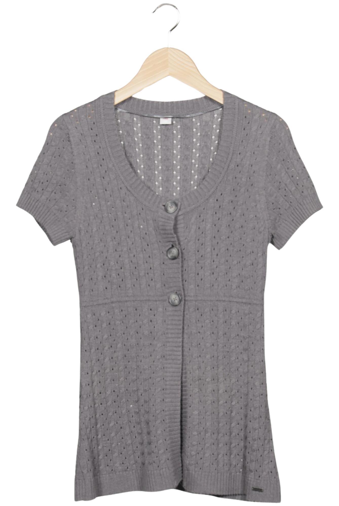 

s.Oliver Damen Strickjacke, grau, Gr. 38