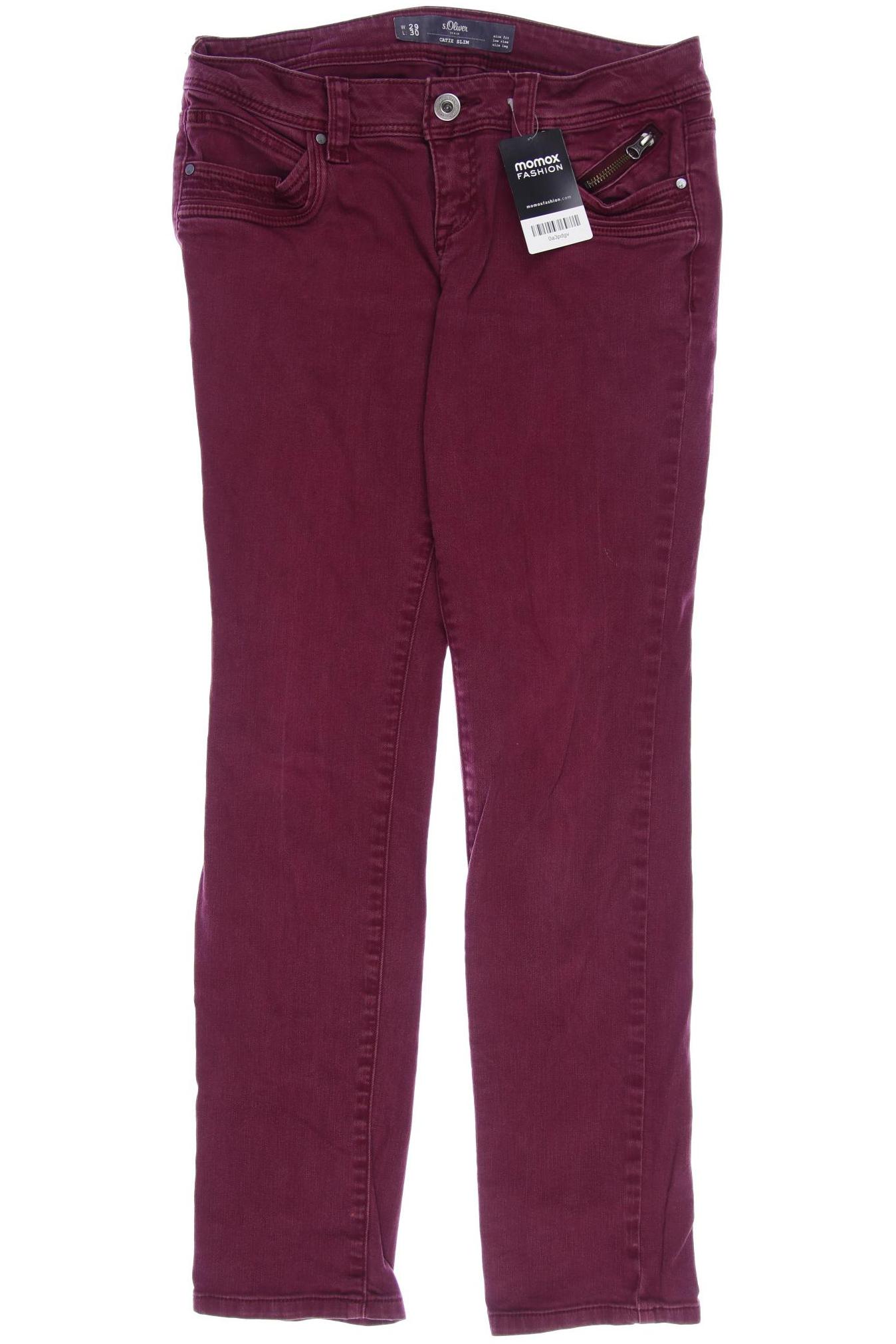 

s.Oliver Damen Jeans, bordeaux, Gr. 29