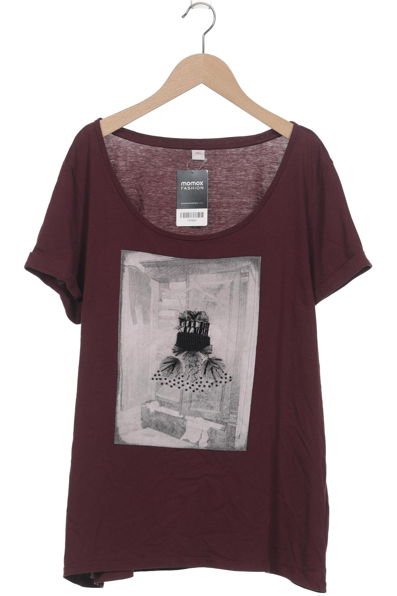 

s.Oliver Damen T-Shirt, bordeaux, Gr. 44