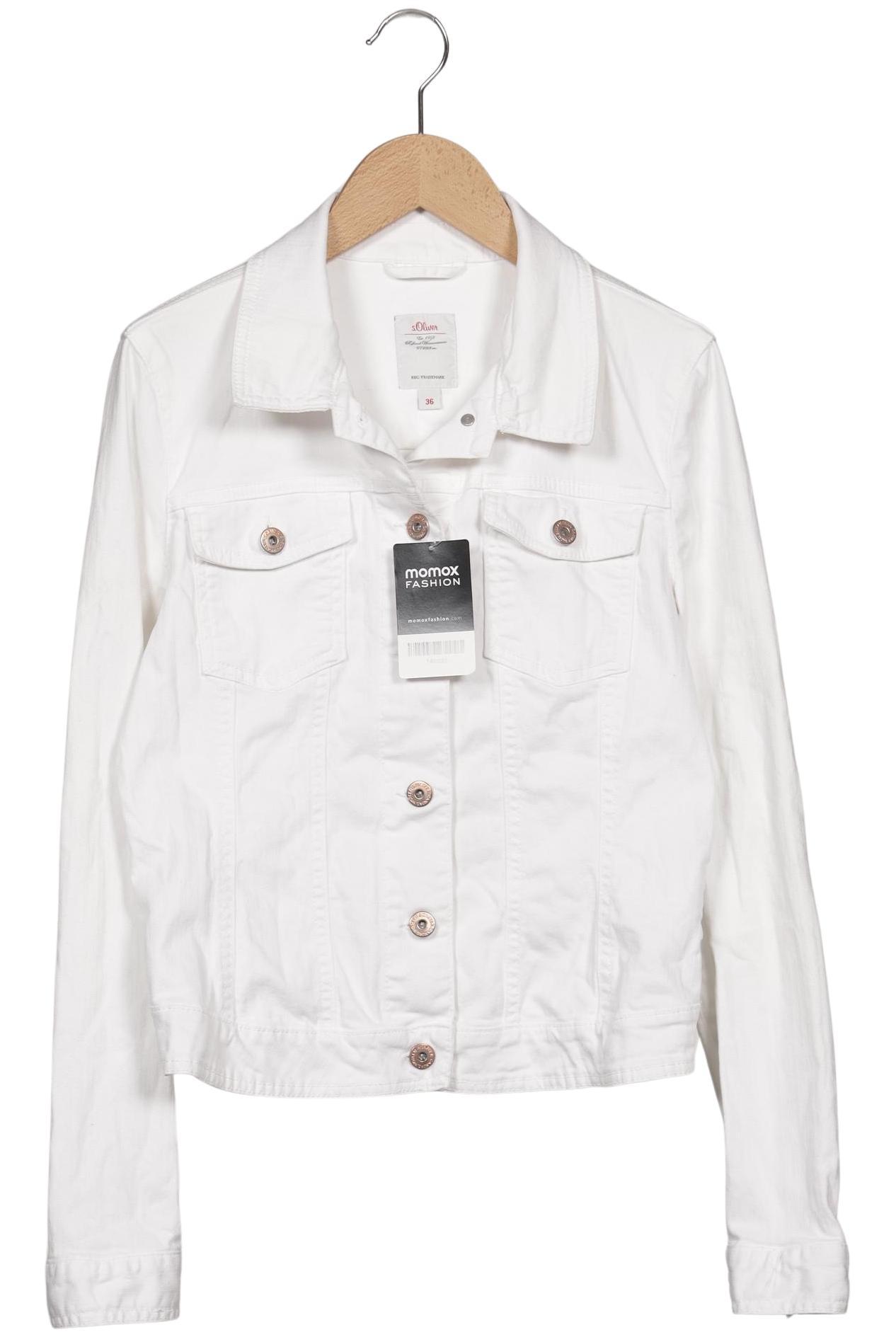 

s.Oliver Damen Jacke, weiß, Gr. 36