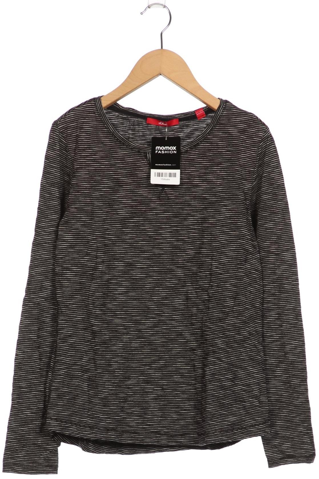 

s.Oliver Damen Langarmshirt, schwarz, Gr. 36
