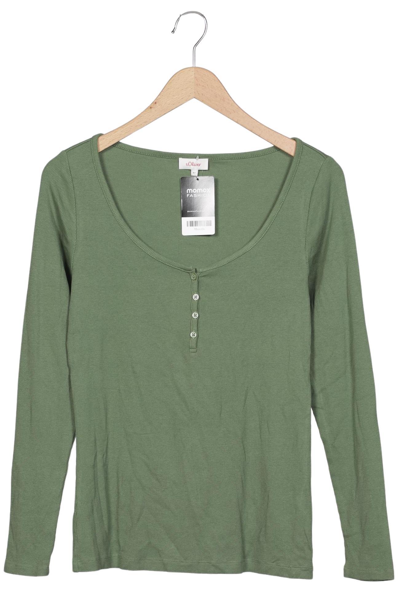 

s.Oliver Damen Langarmshirt, grün, Gr. 40