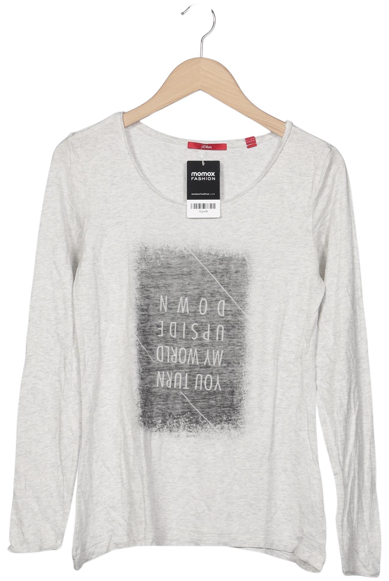 

s.Oliver Damen Langarmshirt, grau, Gr. 36