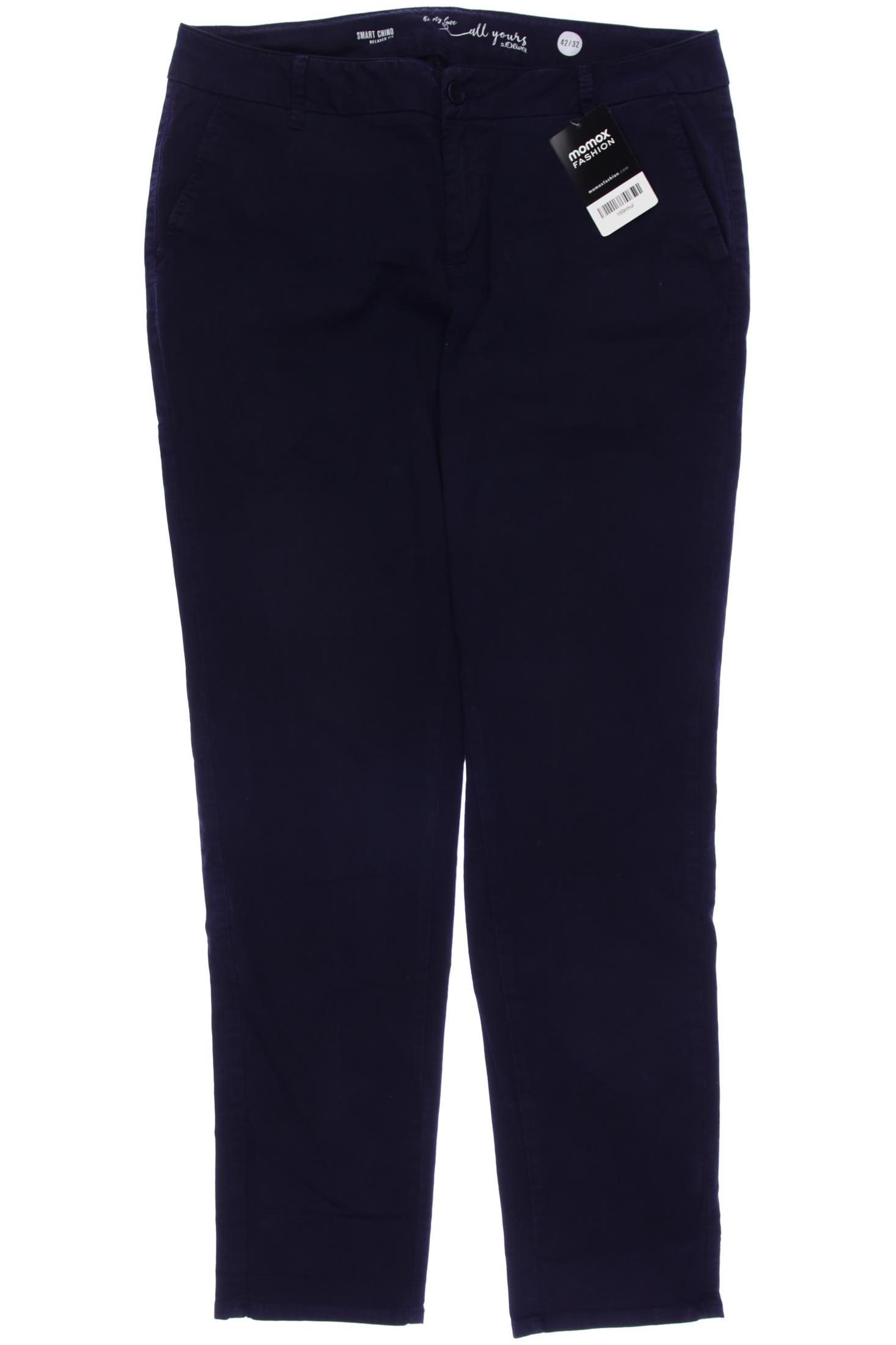 

s.Oliver Damen Stoffhose, marineblau, Gr. 42