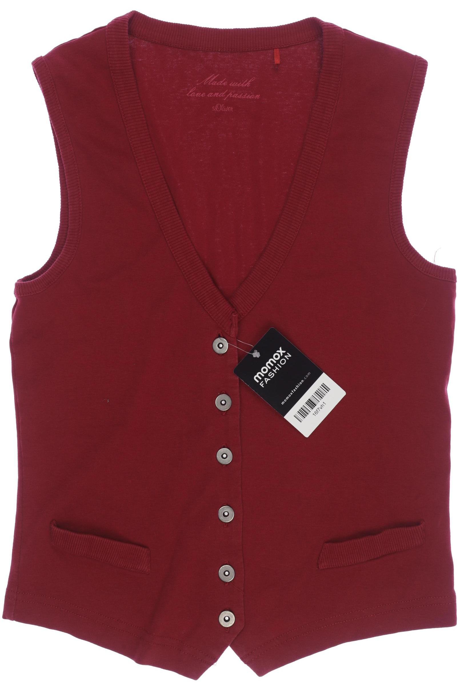 

s.Oliver Damen Weste, rot, Gr. 36