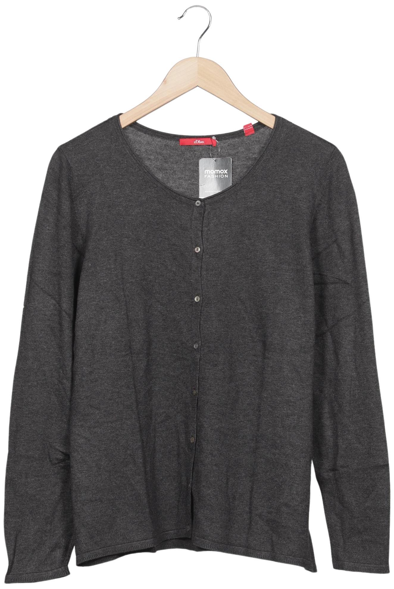 

s.Oliver Damen Strickjacke, grau, Gr. 44