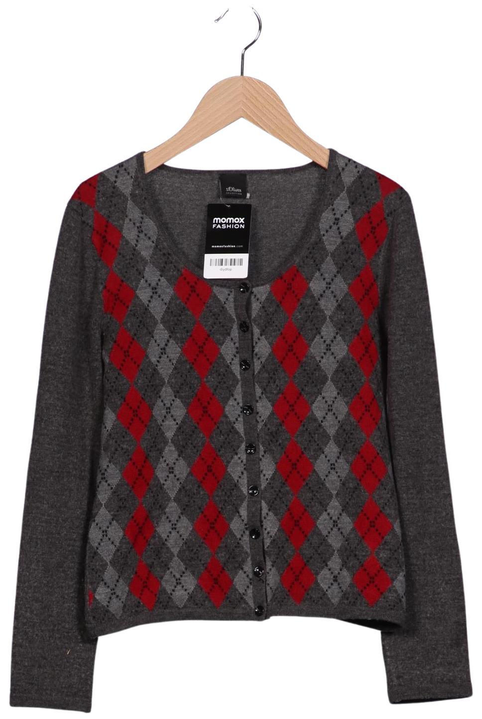 

s.Oliver Damen Strickjacke, grau, Gr. 38