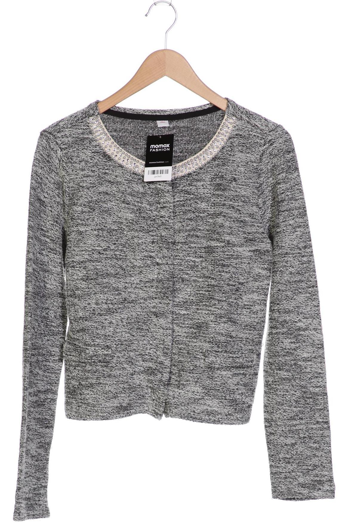 

s.Oliver Damen Strickjacke, grau, Gr. 38