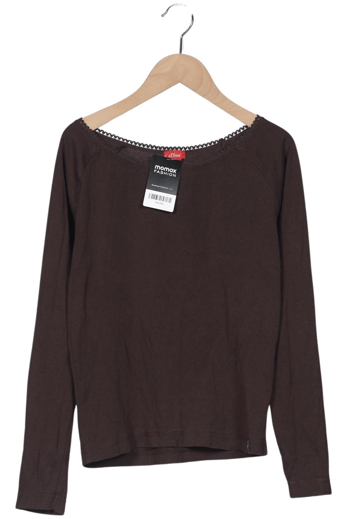 

s.Oliver Damen Langarmshirt, braun, Gr. 40