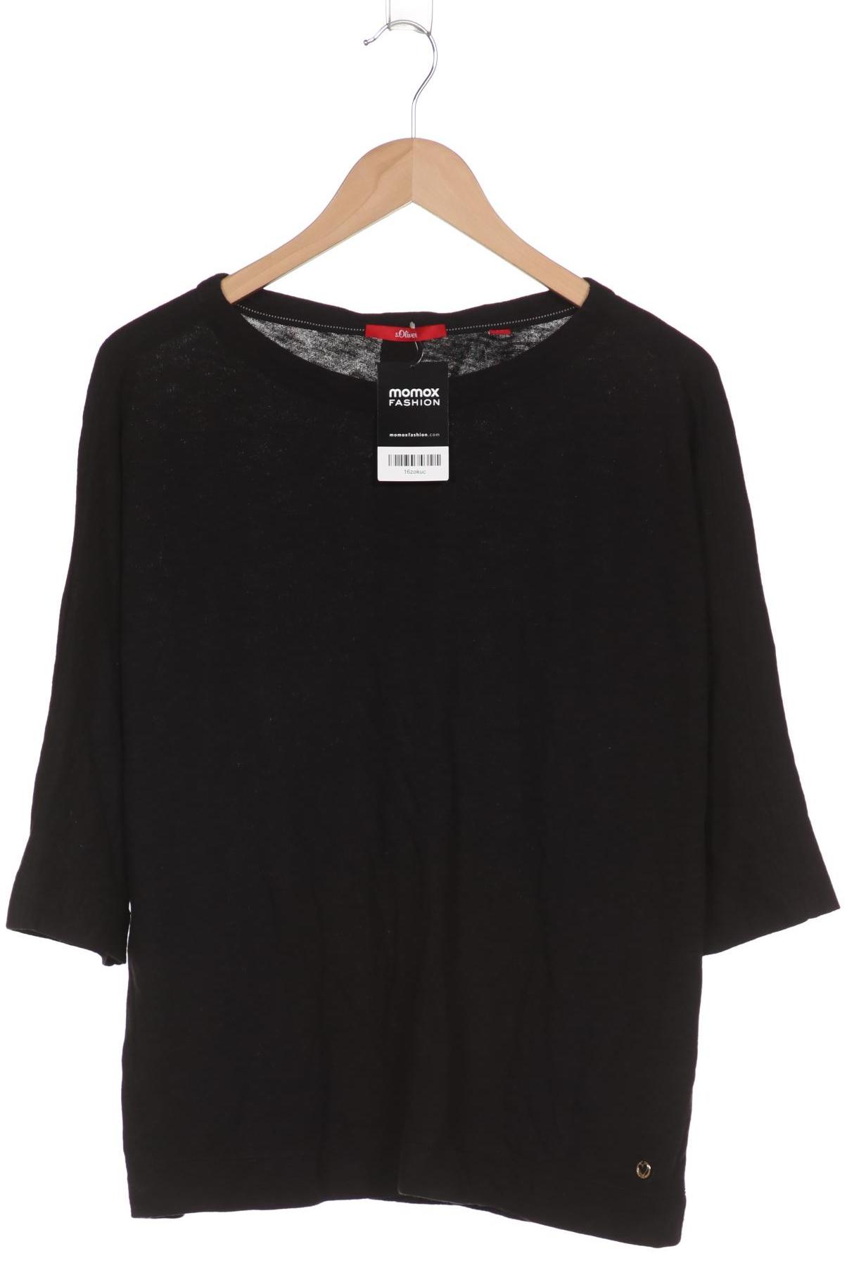 

s.Oliver Damen Langarmshirt, schwarz