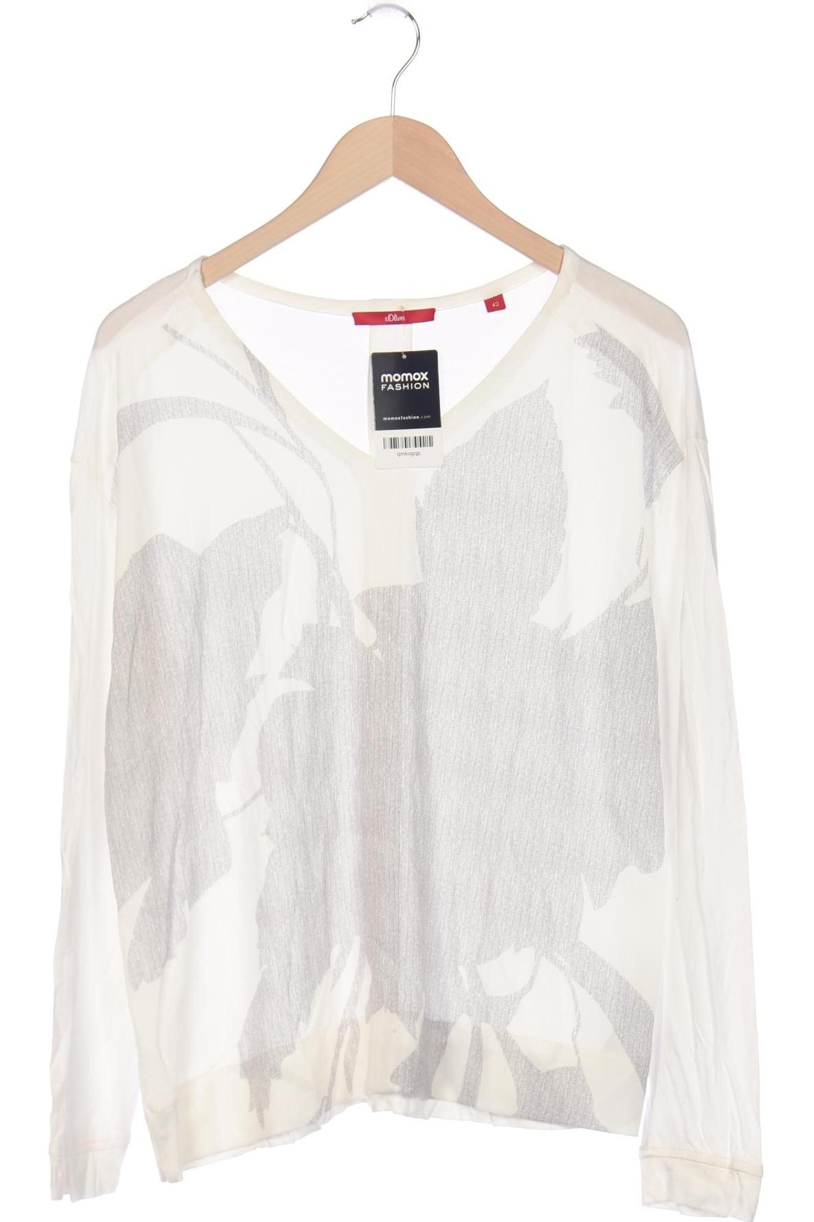 

s.Oliver Damen Langarmshirt, weiß, Gr. 42