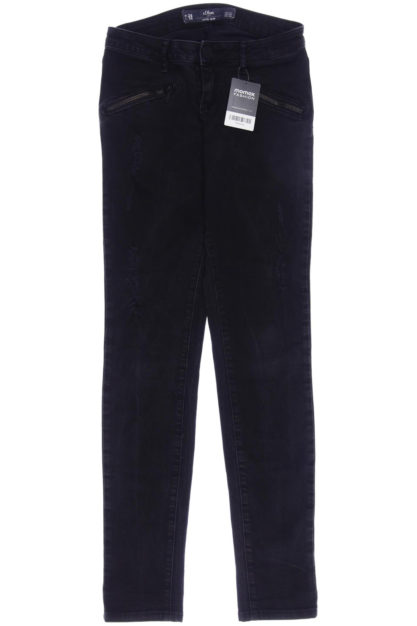 

s.Oliver Damen Jeans, schwarz