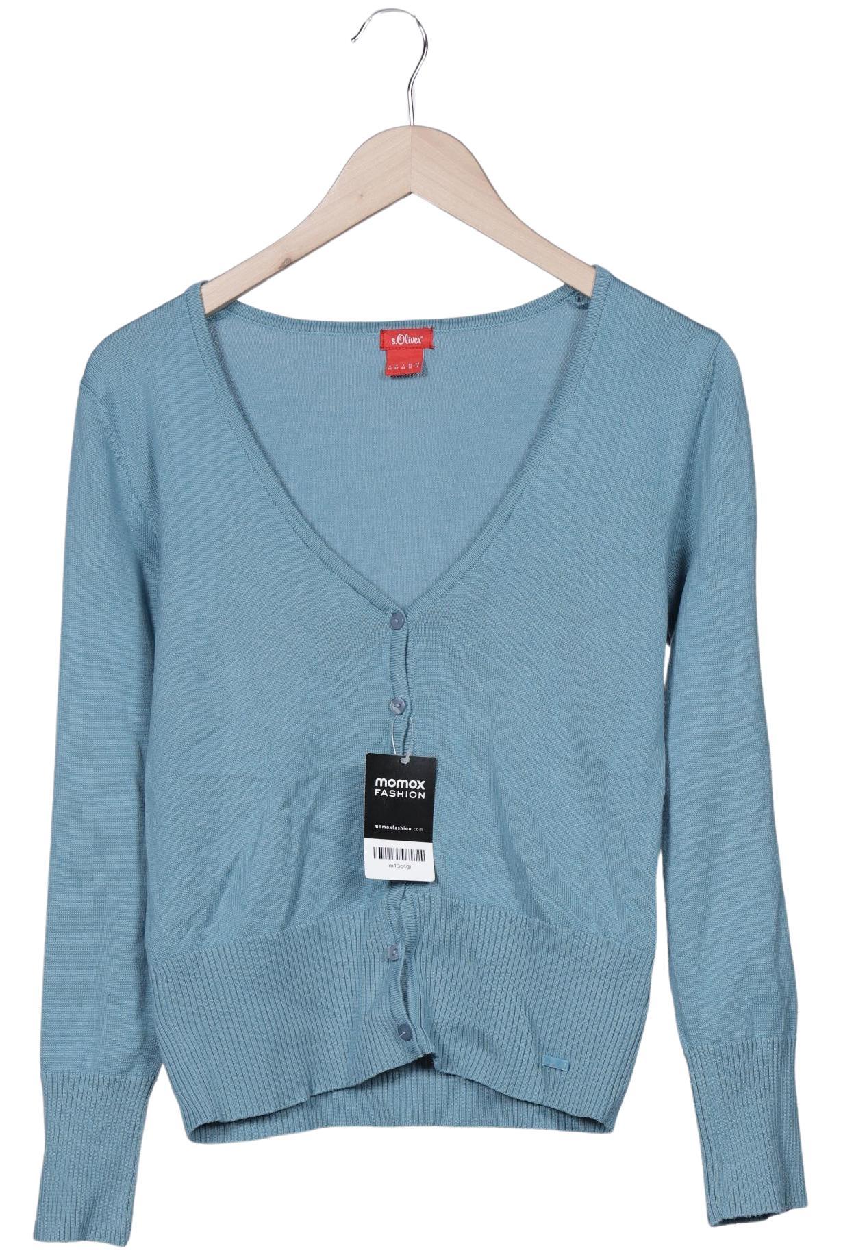 

s.Oliver Damen Strickjacke, hellblau, Gr. 40