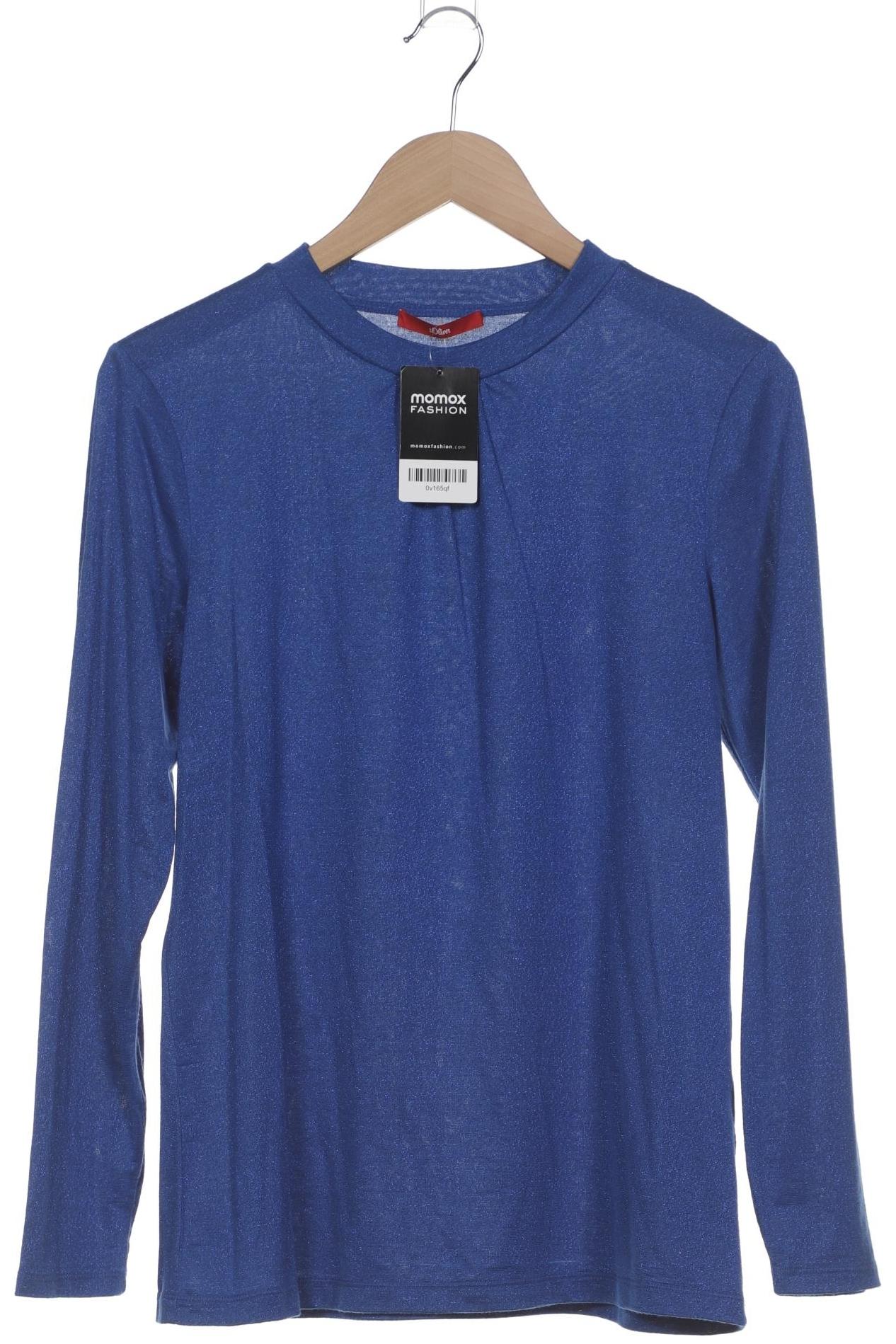 

s.Oliver Damen Langarmshirt, blau, Gr. 40
