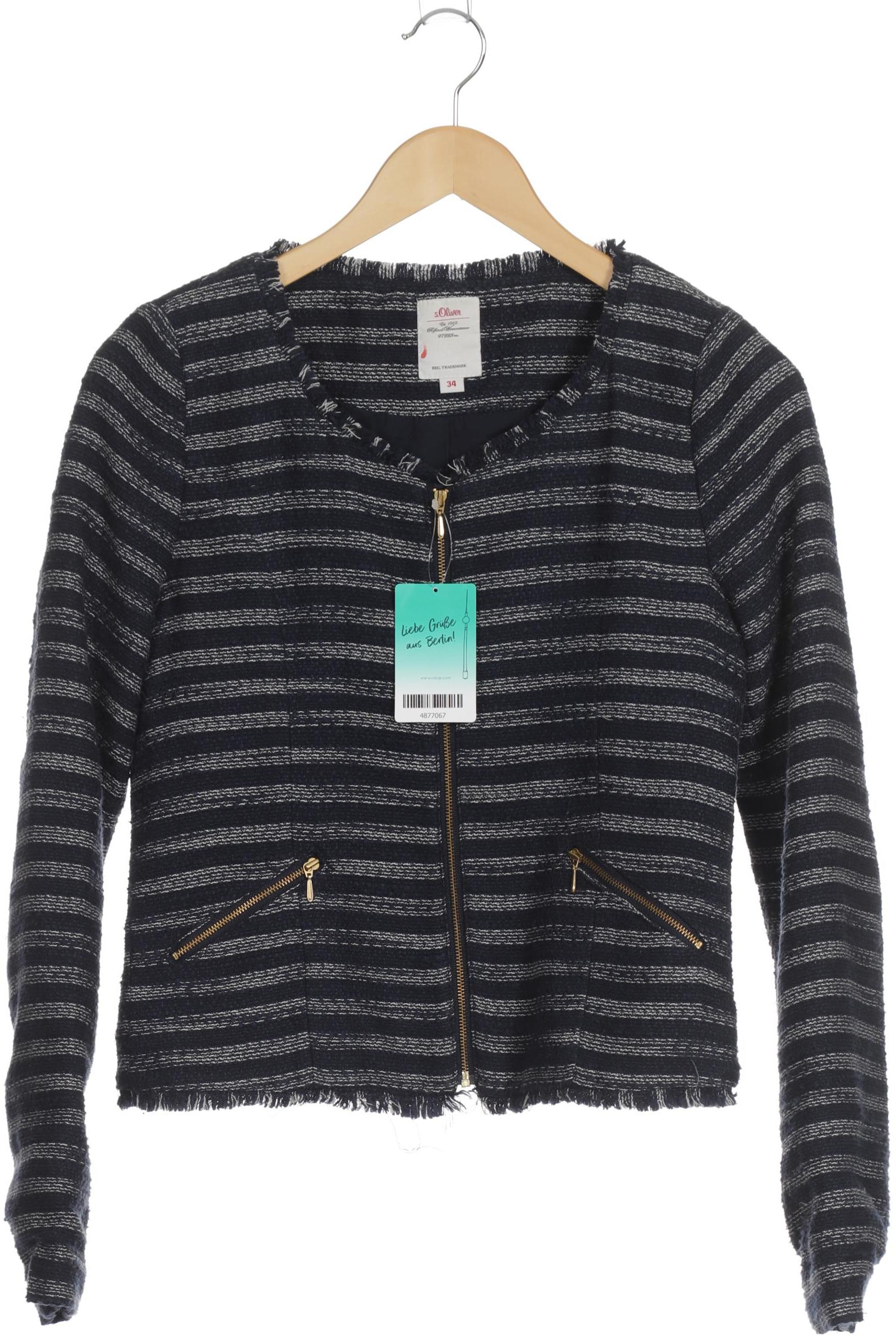 

s.Oliver Damen Jacke, blau, Gr. 34
