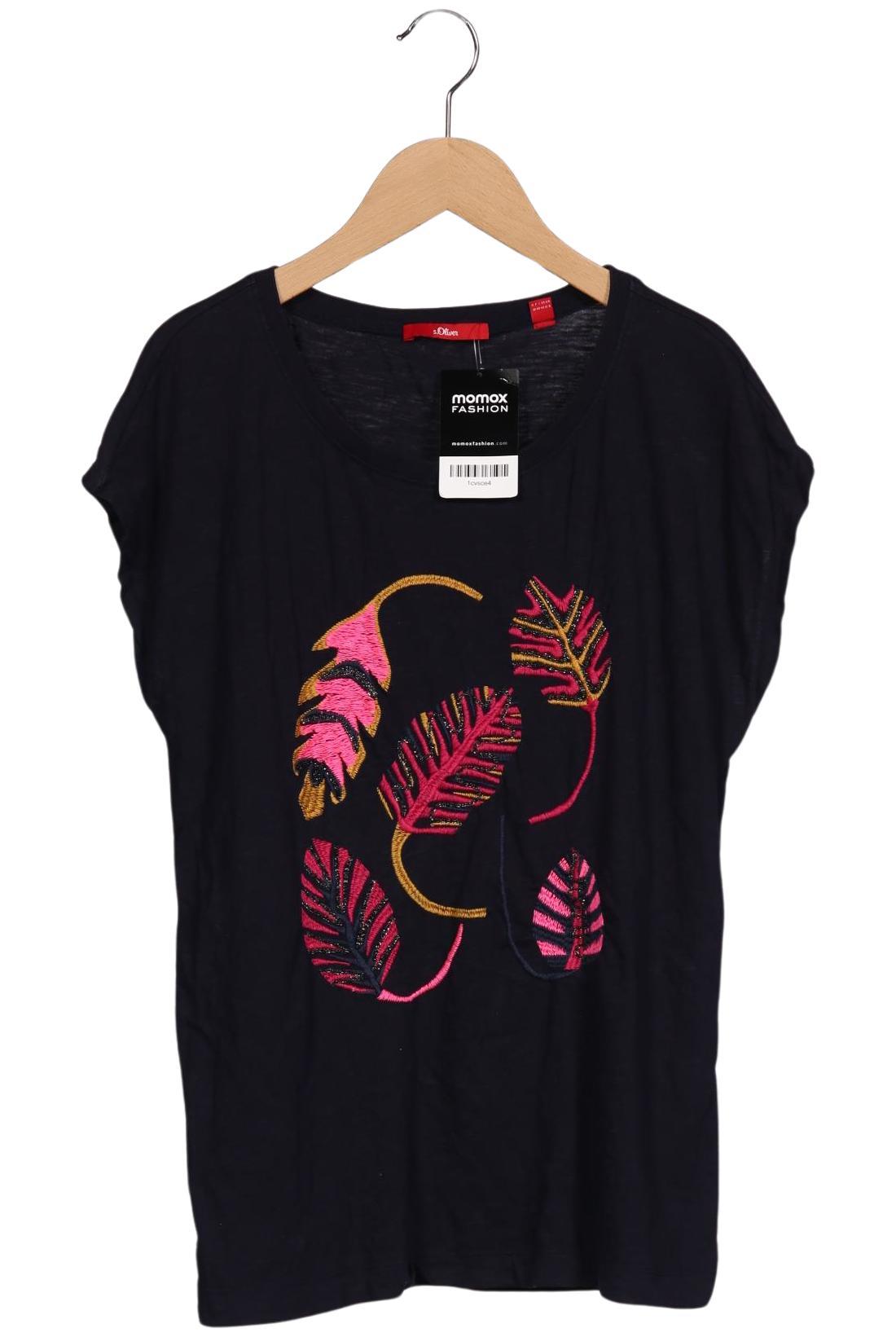 

s.Oliver Damen T-Shirt, marineblau, Gr. 38