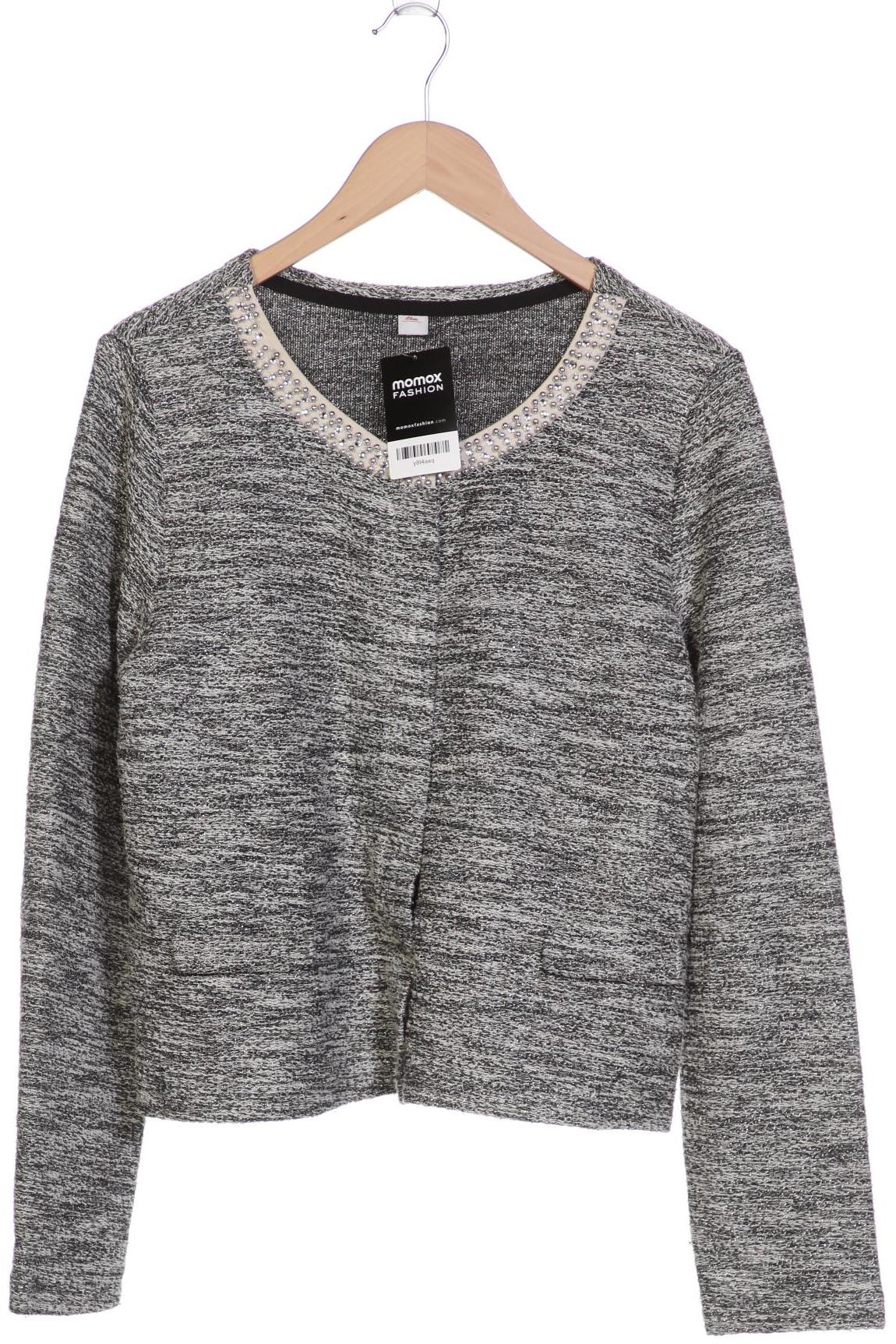 

s.Oliver Damen Strickjacke, grau, Gr. 44